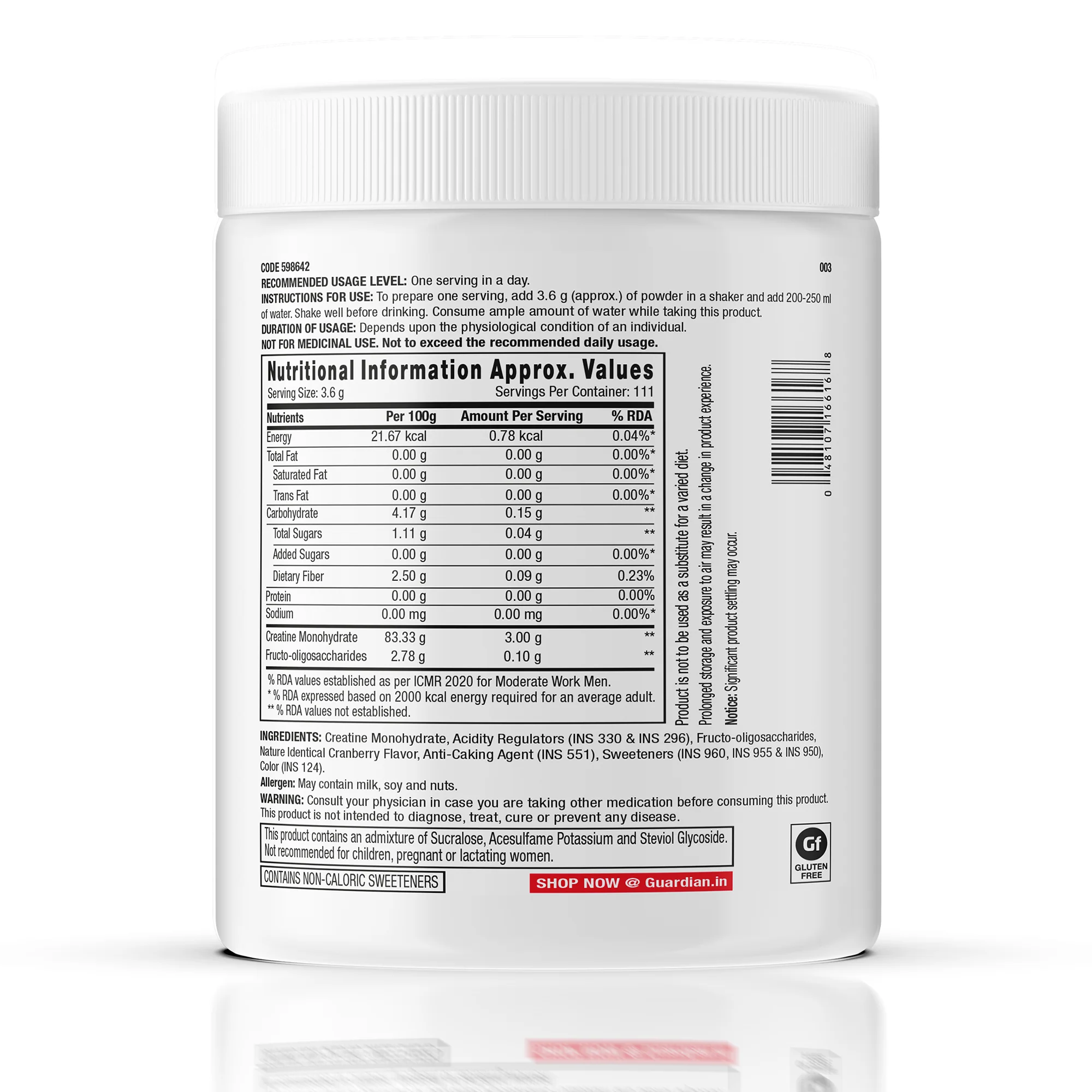 GNC Pro Performance Creatine Monohydrate - Image 123