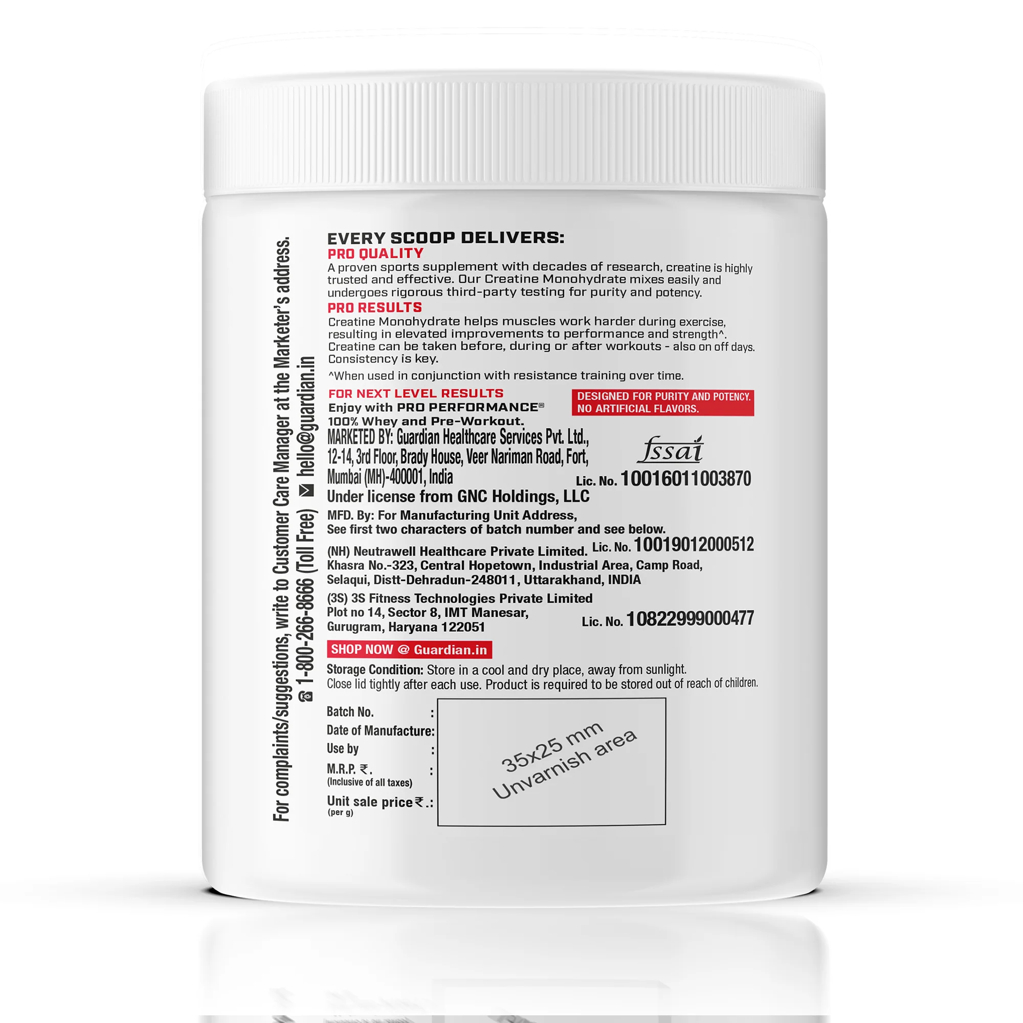 GNC Pro Performance Creatine Monohydrate - Image 124