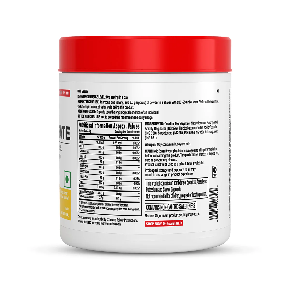GNC Pro Performance Creatine Monohydrate - Image 150
