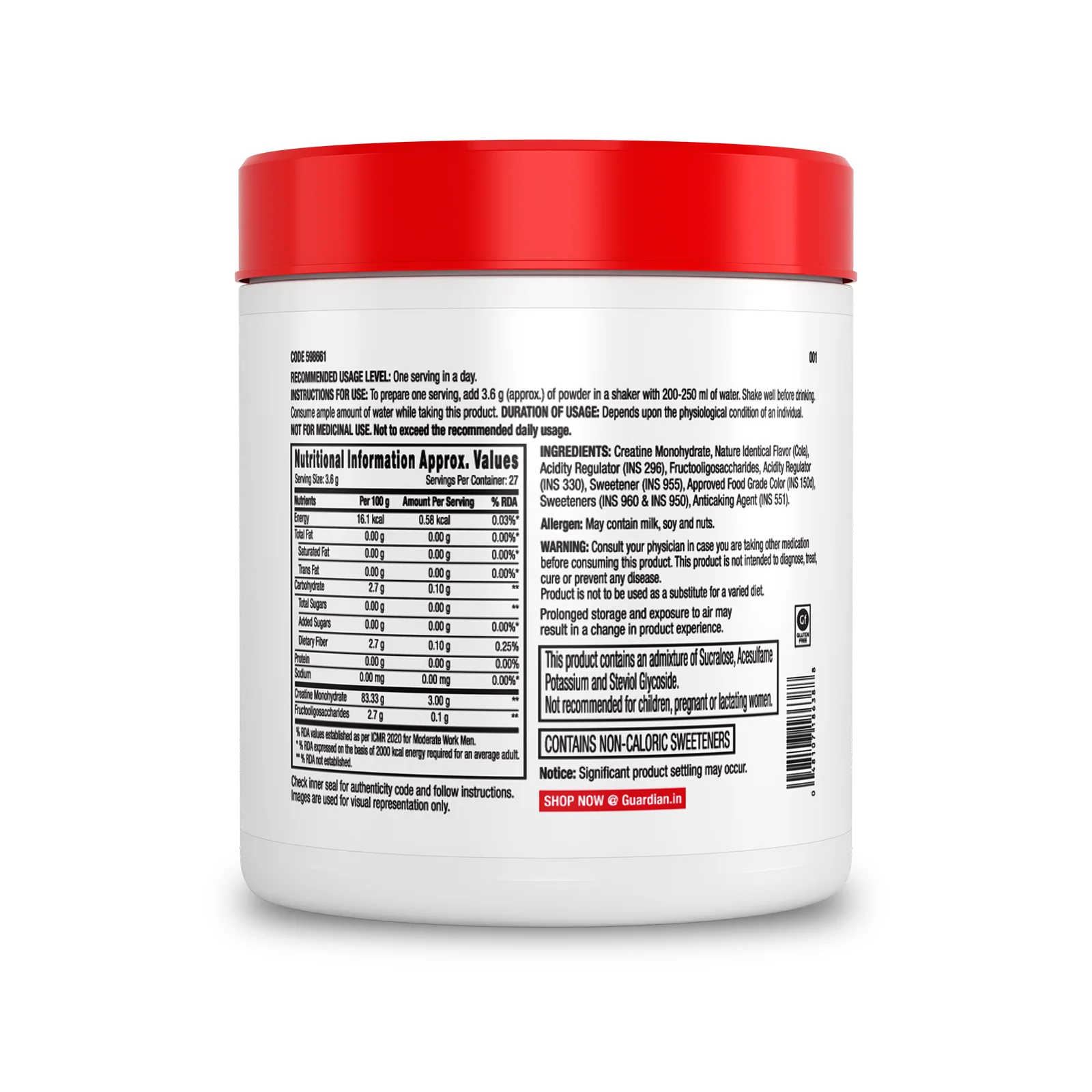 GNC Pro Performance Creatine Monohydrate - Image 161