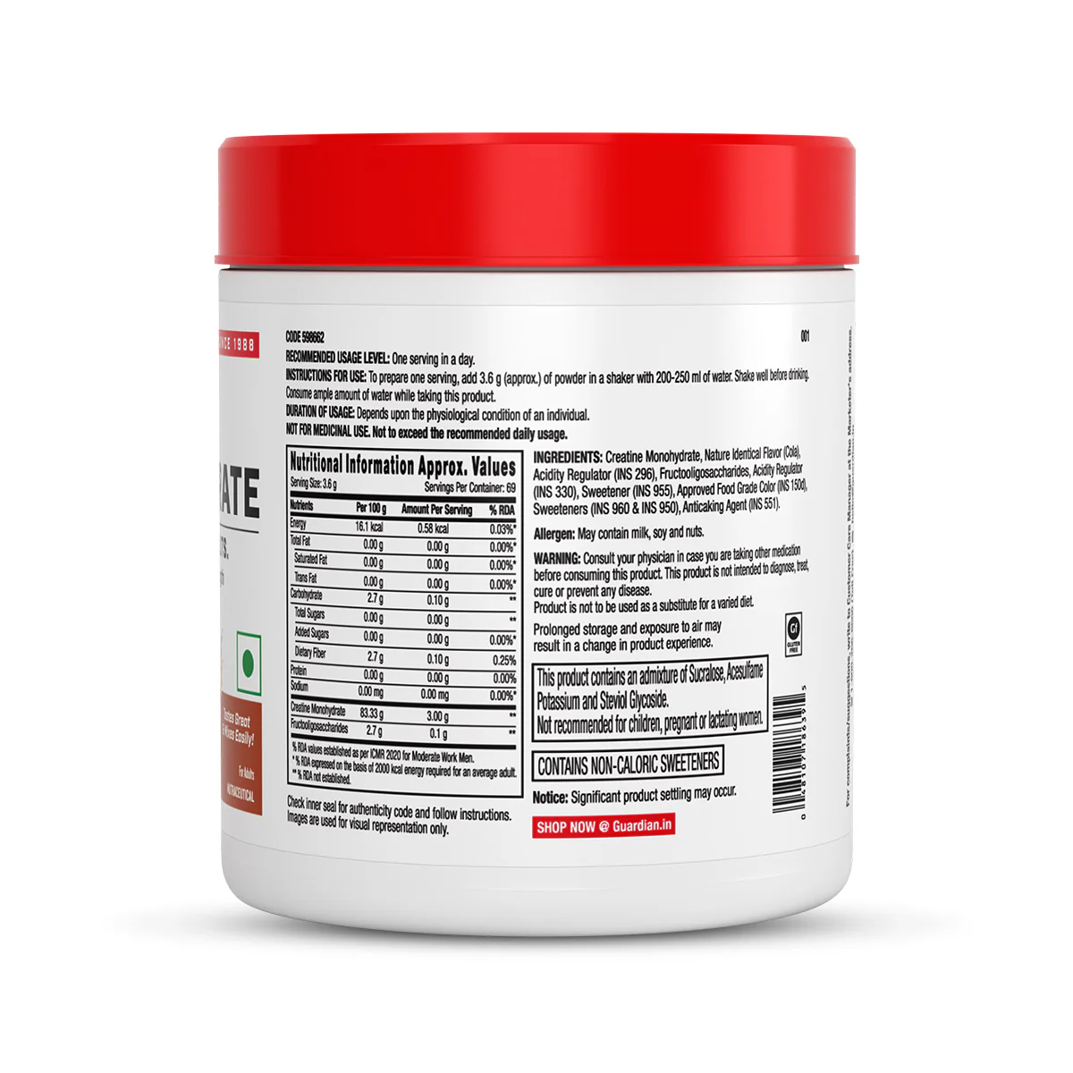 GNC Pro Performance Creatine Monohydrate - Image 173