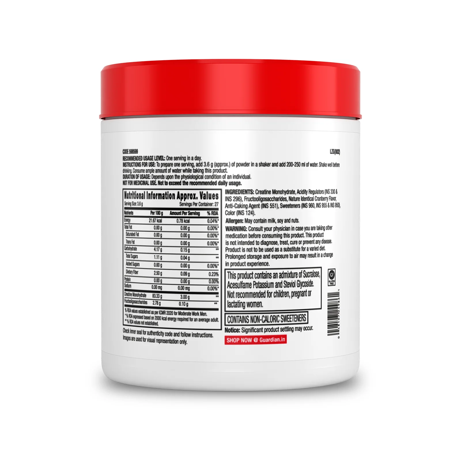 GNC Pro Performance Creatine Monohydrate - Image 66