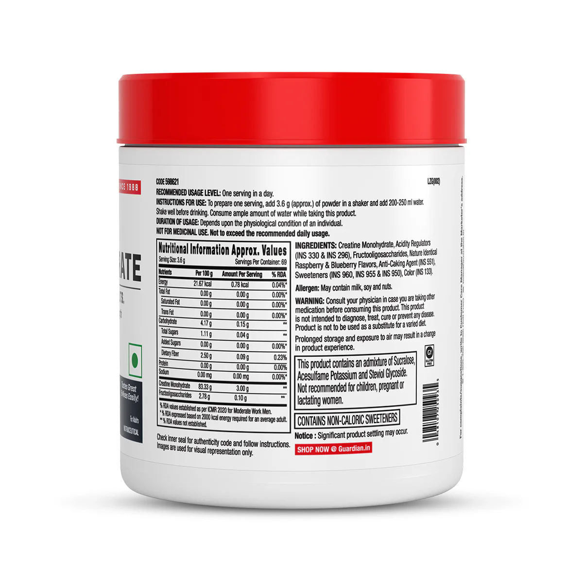 GNC Pro Performance Creatine Monohydrate - Image 88