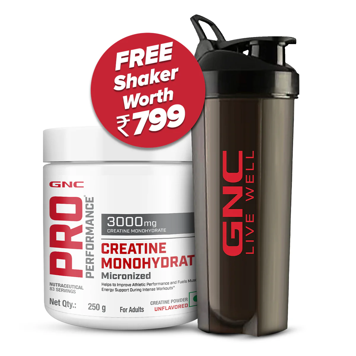 GNC Pro Performance Creatine Monohydrate Combo - Image 57