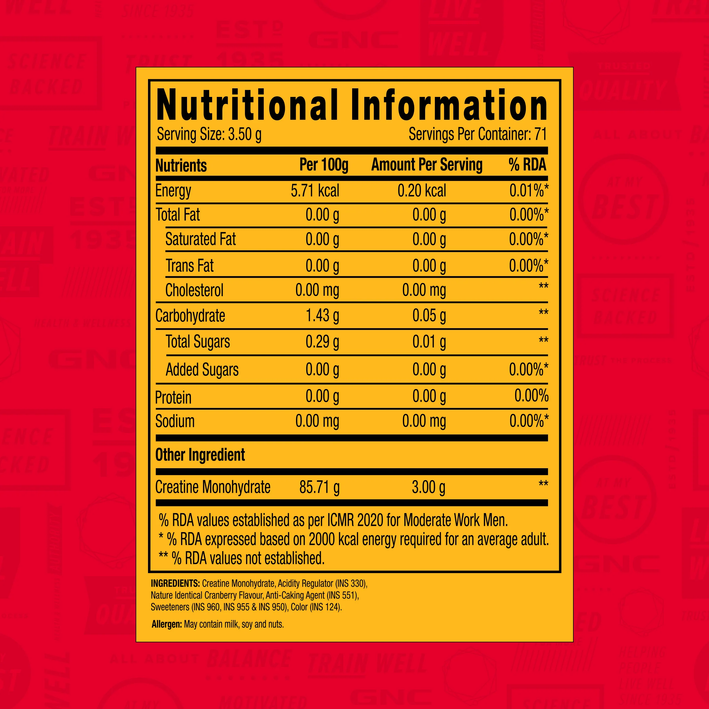GNC Pro Performance Creatine Monohydrate Combo - Image 91