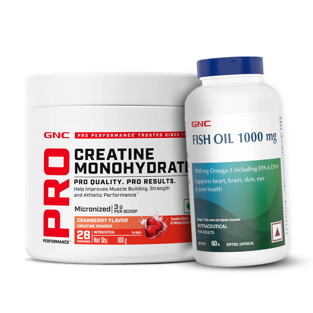 GNC Pro Performance Creatine Monohydrate with Fish Oil 1000mg - Image 3