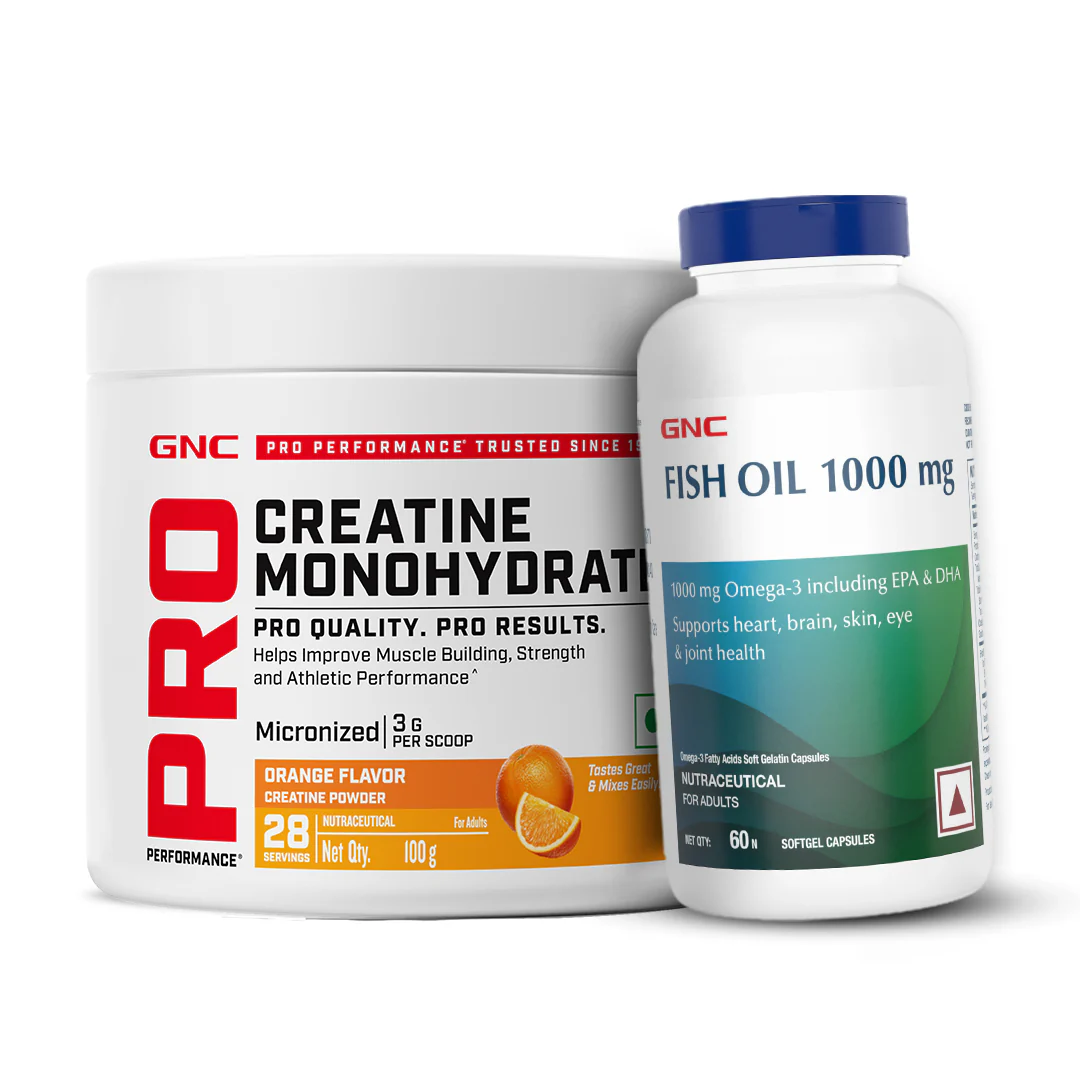 GNC Pro Performance Creatine Monohydrate with Fish Oil 1000mg - Image 4