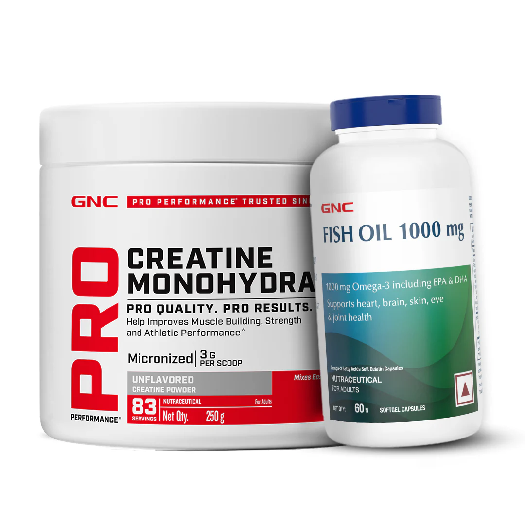 GNC Pro Performance Creatine Monohydrate with Fish Oil 1000mg - Image 5