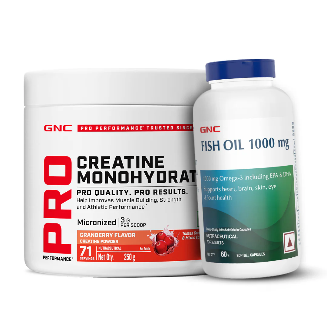 GNC Pro Performance Creatine Monohydrate with Fish Oil 1000mg - Image 7