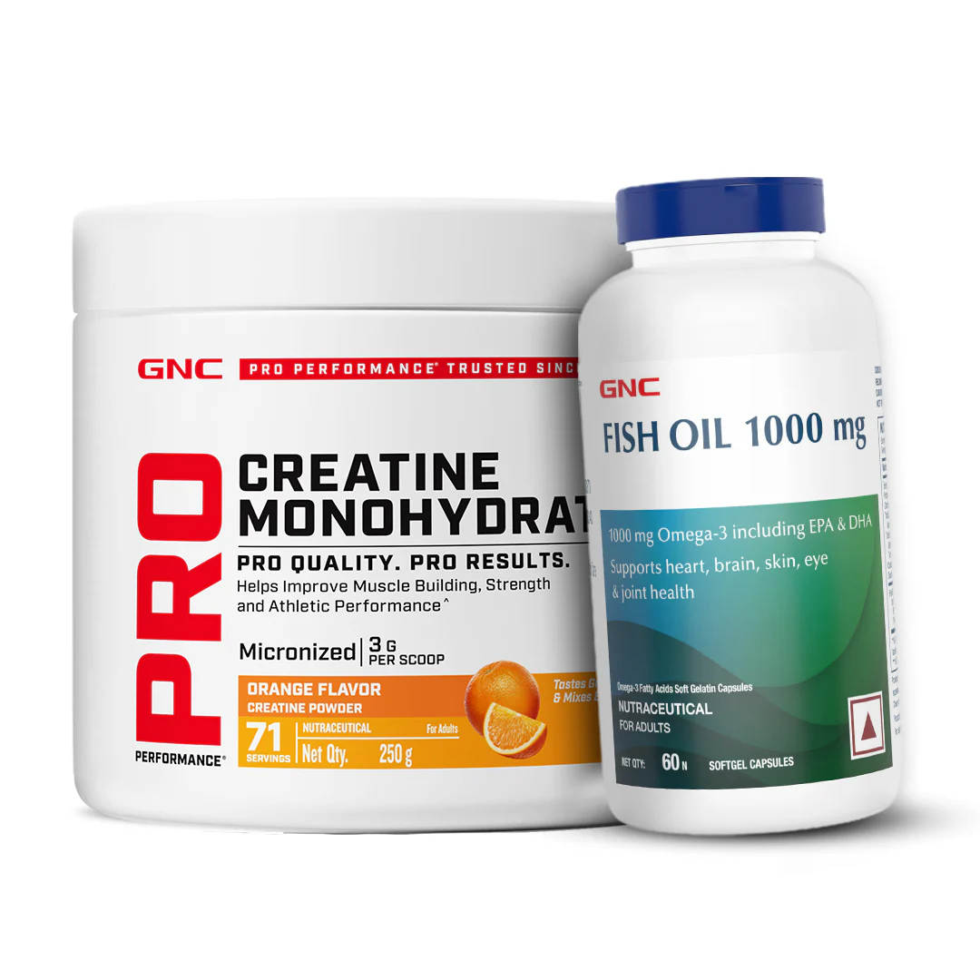 GNC Pro Performance Creatine Monohydrate with Fish Oil 1000mg - Image 8