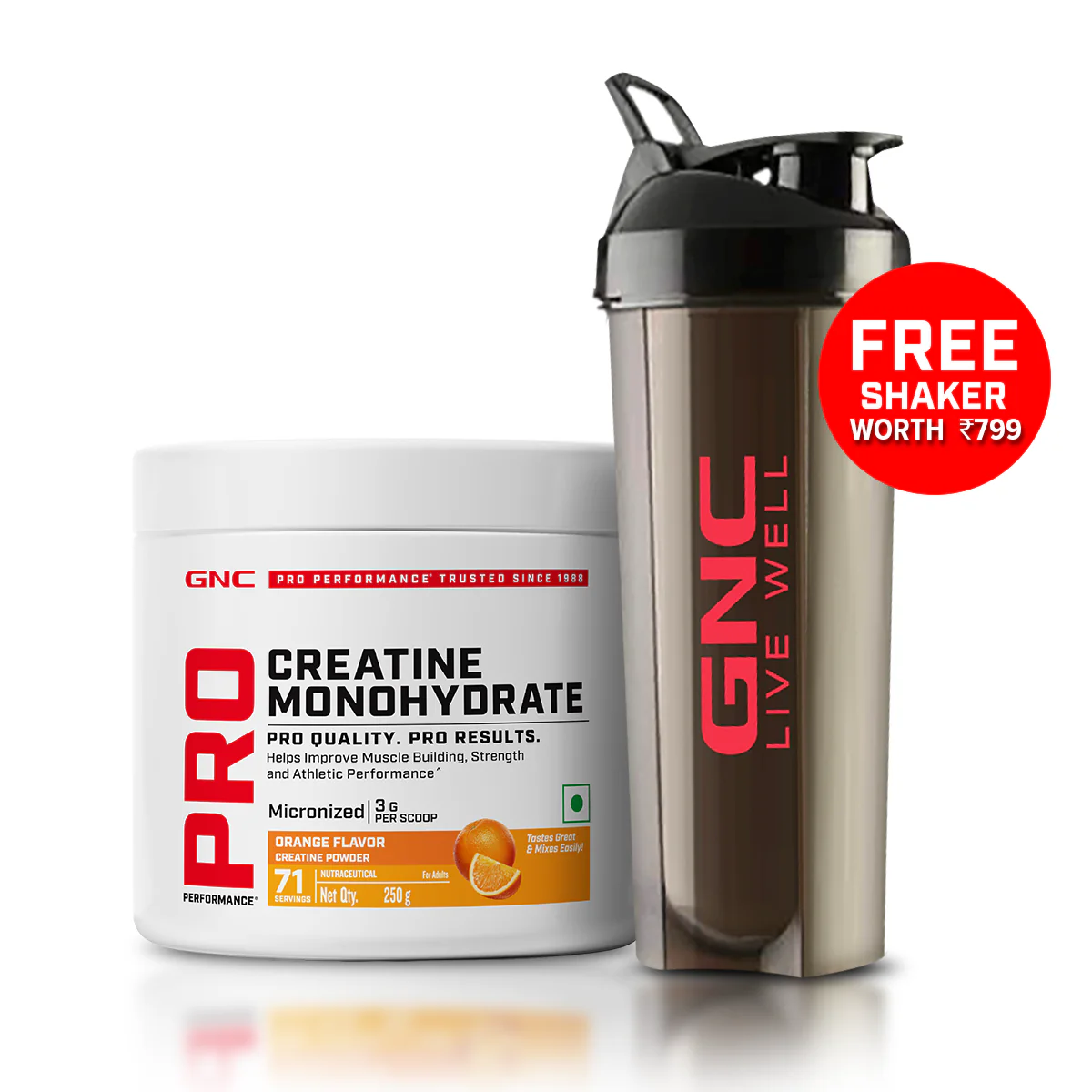 GNC Pro Performance Creatine Monohydrate with L-Carnitine Tablets 500mg - Image 17