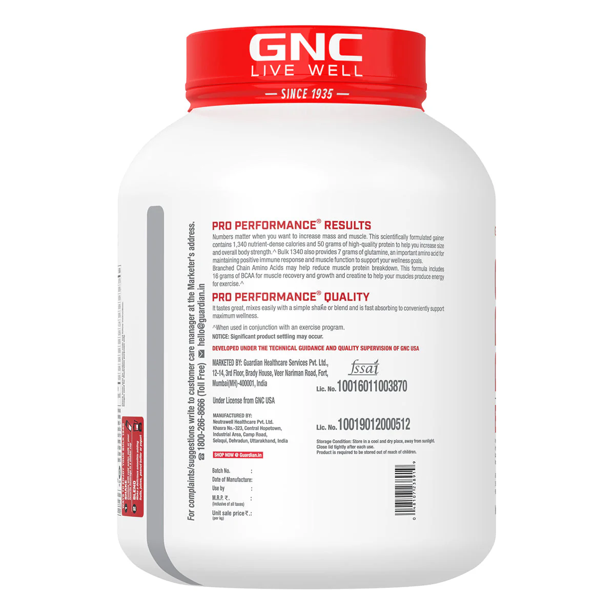 GNC Pro Performance Powder Bulk 1340 - Clearance Sale| Expiry - 2024-10-31 - Image 5