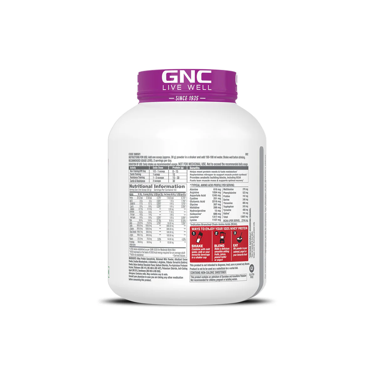 GNC Pro Performance Power Protein + Pure Himalayan Shilajit Resin + Men's Staminol Max - Image 3