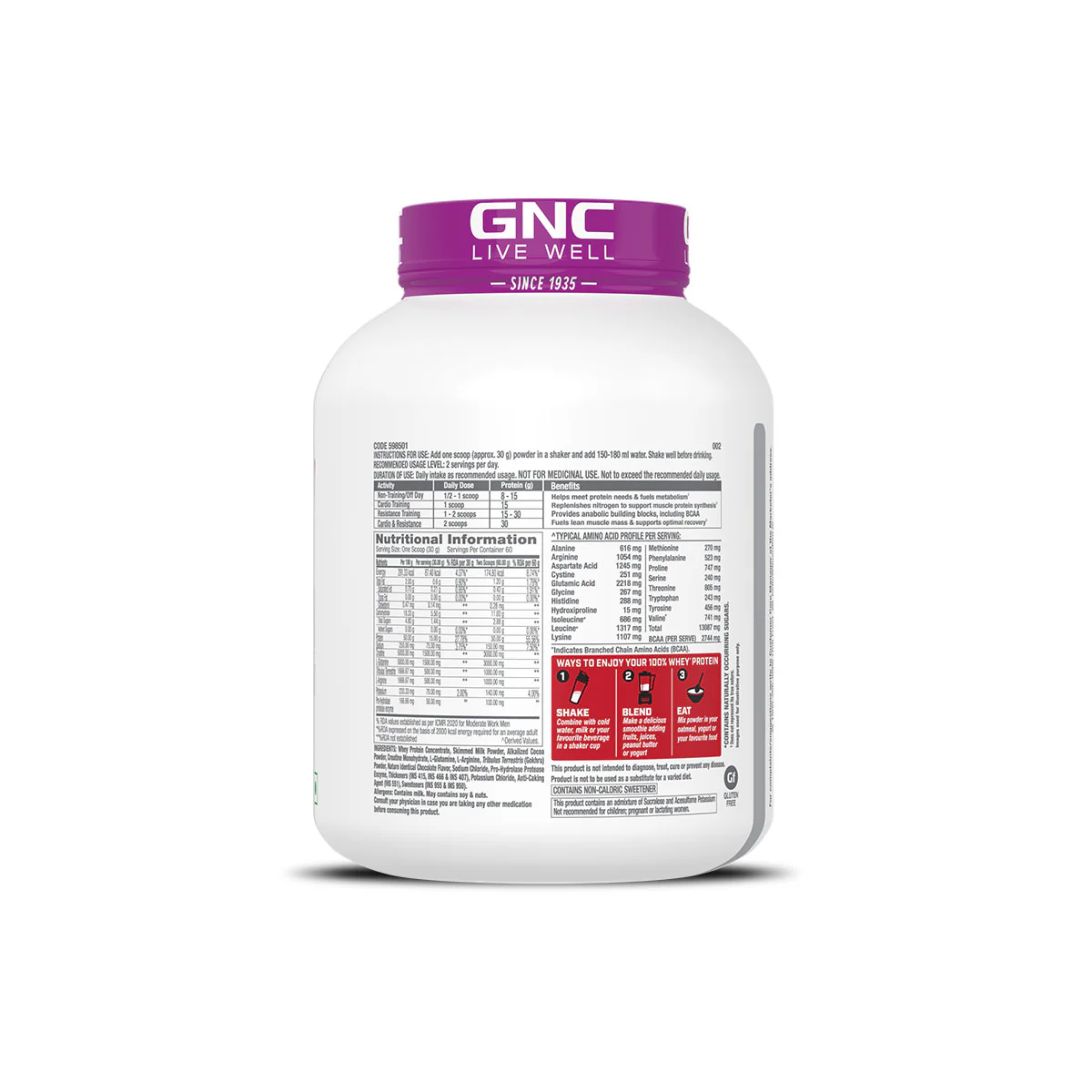 GNC Pro Performance Power Protein + Pure Himalayan Shilajit Resin - Image 3
