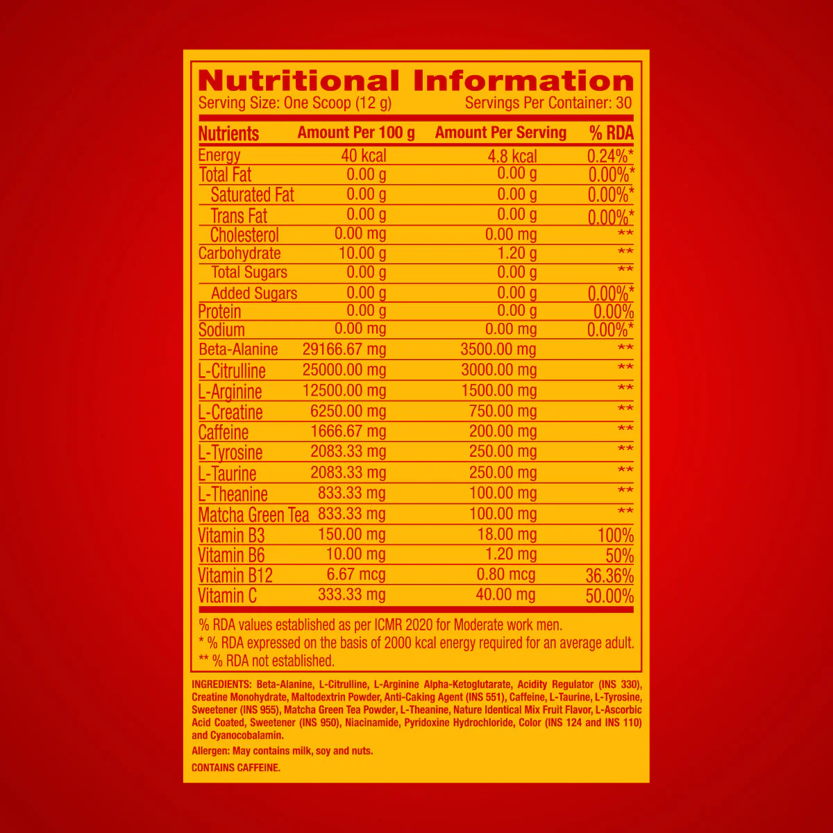 GNC Pro Performance Pre-Workout + Creatine 100 gms - Image 20