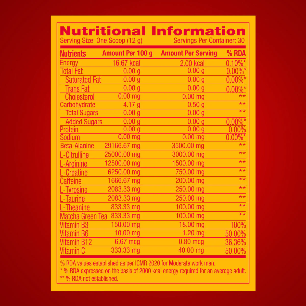 GNC Pro Performance Pre-Workout + Creatine 100 gms - Image 21