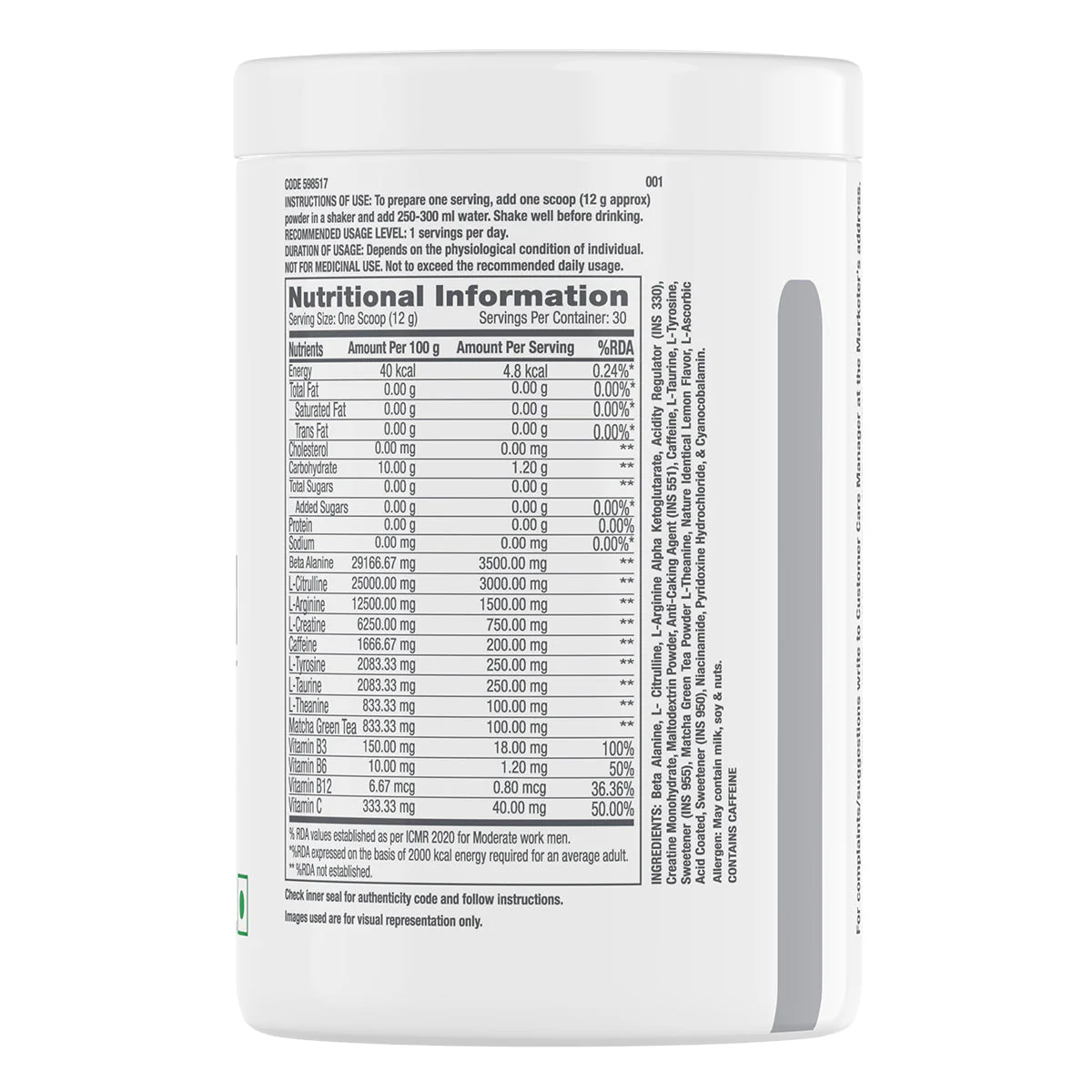 GNC Pro Performance Pre-Workout + Creatine 100 gms - Image 26