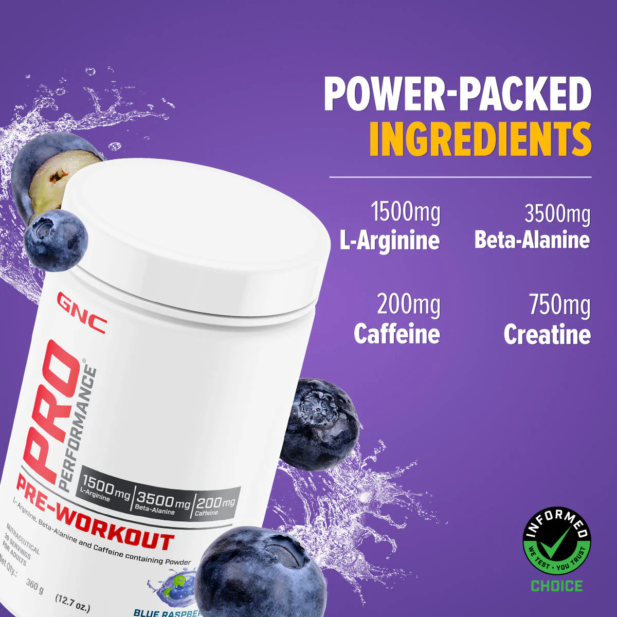 GNC Pro Performance Pre-Workout - Image 2
