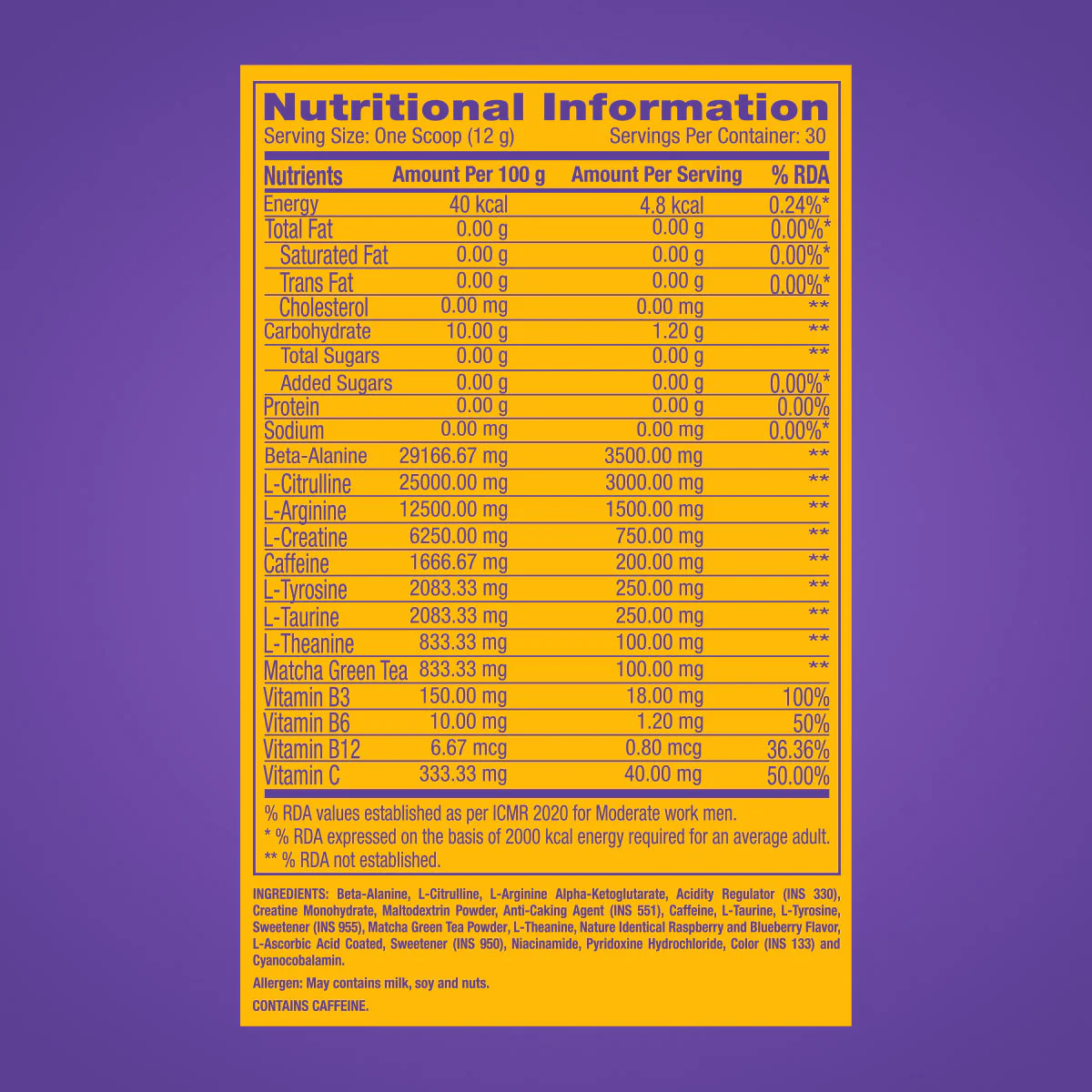 GNC Pro Performance Pre-Workout - Image 4