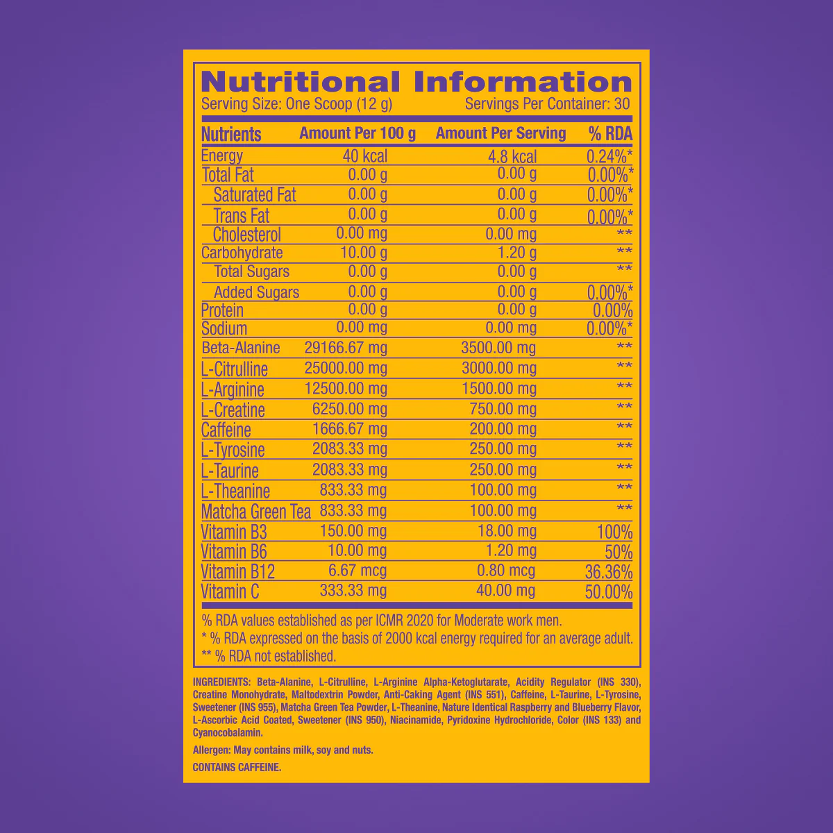 GNC Pro Performance Pre-Workout (Green Apple) - Image 12