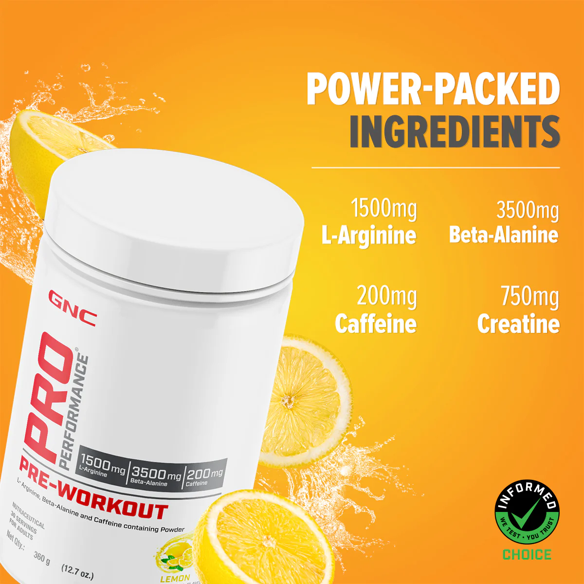 GNC Pro Performance Pre-Workout (Green Apple) - Image 17