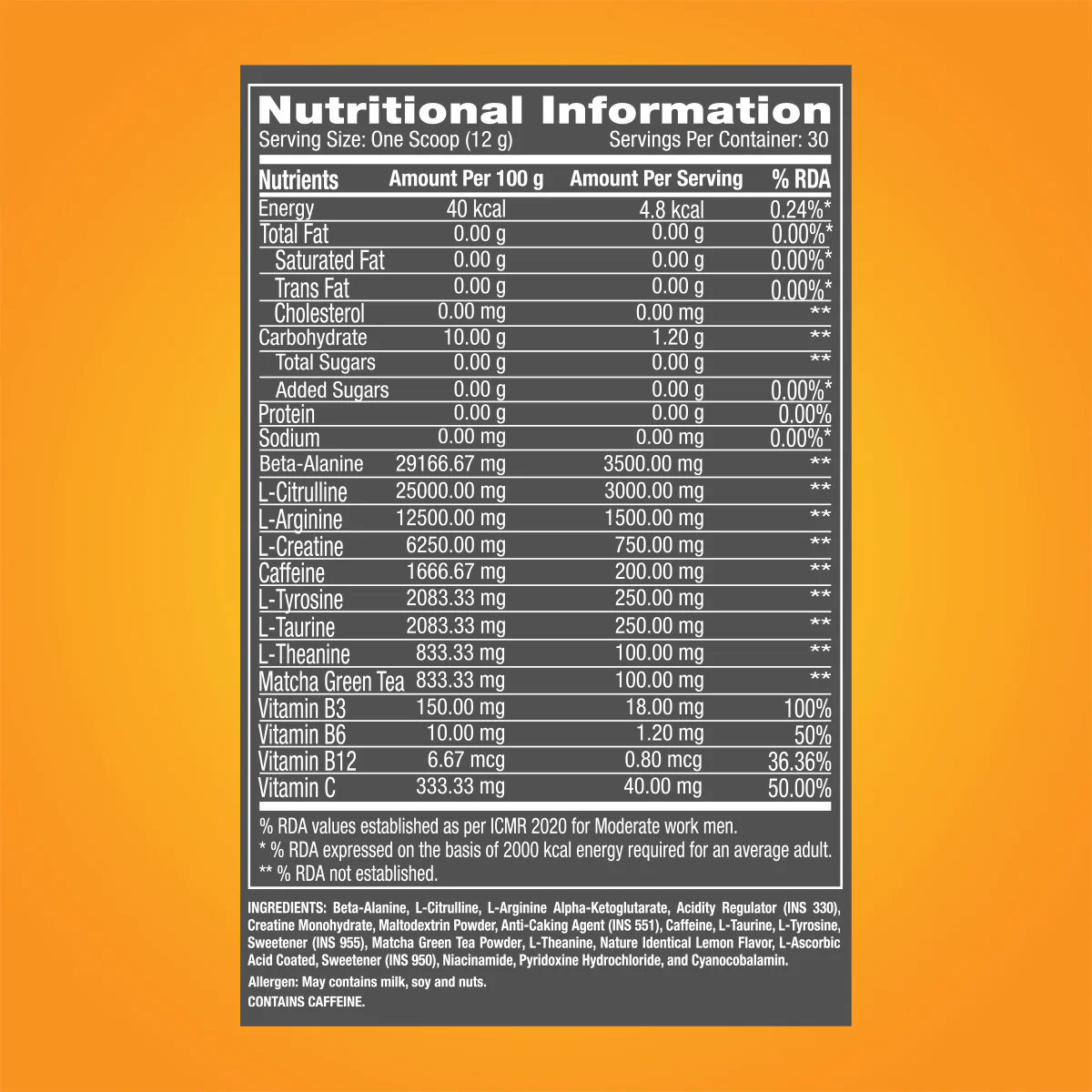GNC Pro Performance Pre-Workout (Green Apple) - Image 20
