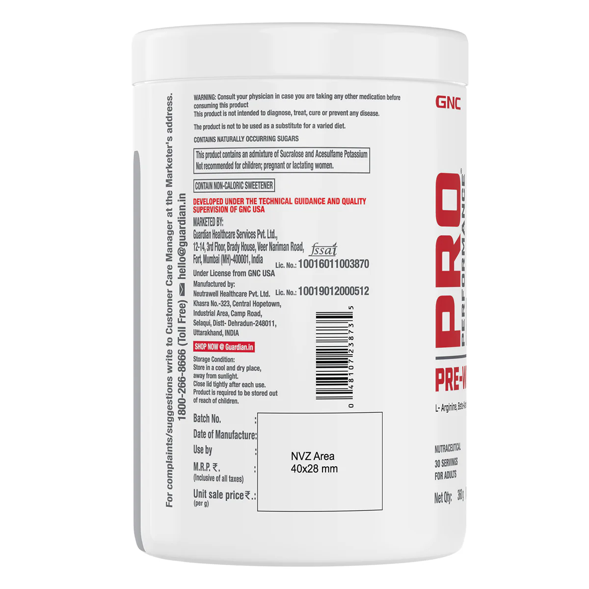GNC Pro Performance Pre-Workout (Green Apple) - Image 50