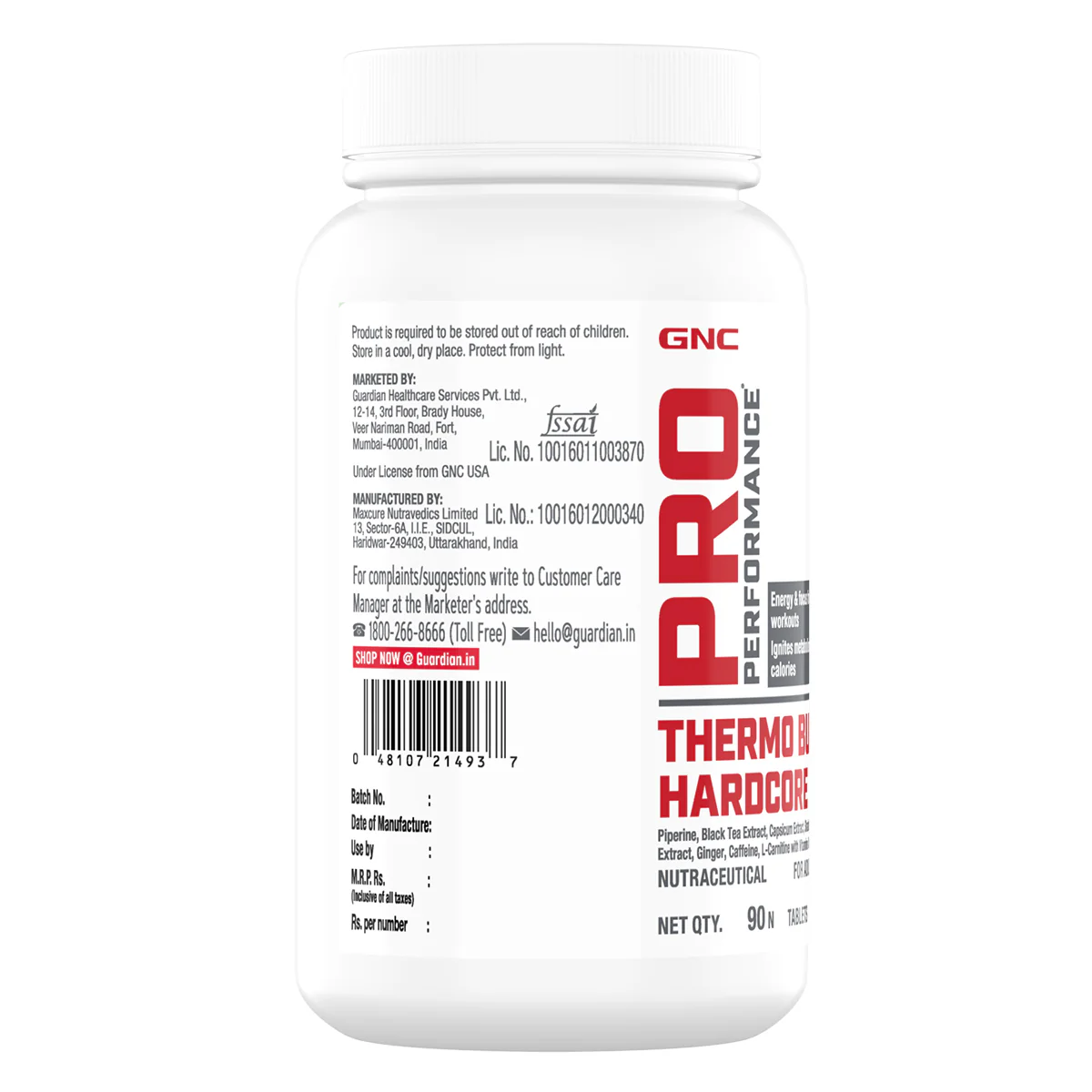 GNC Pro Performance Thermoburst Hardcore - Image 3