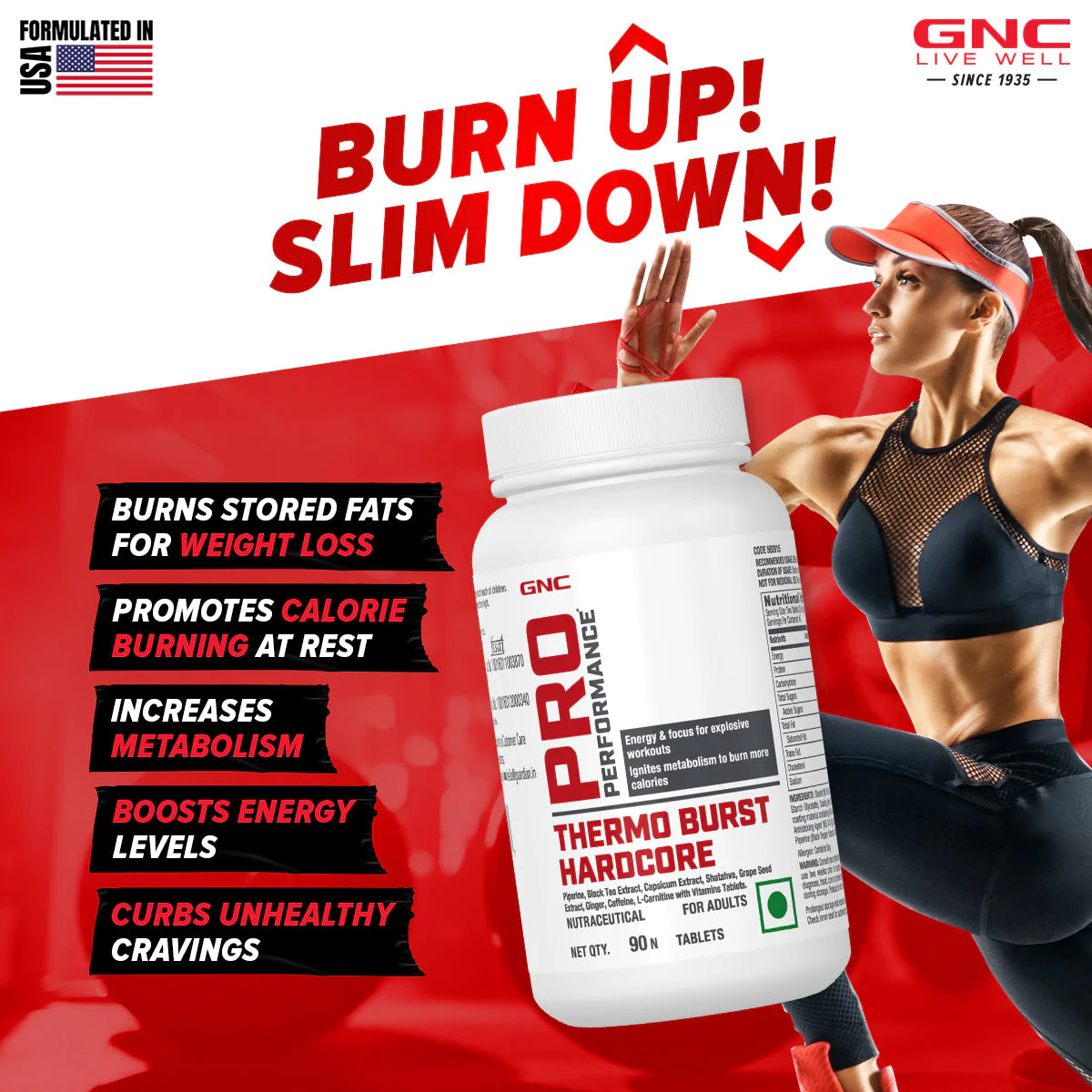 GNC Pro Performance Thermoburst Hardcore - Clearance Sale - Image 2