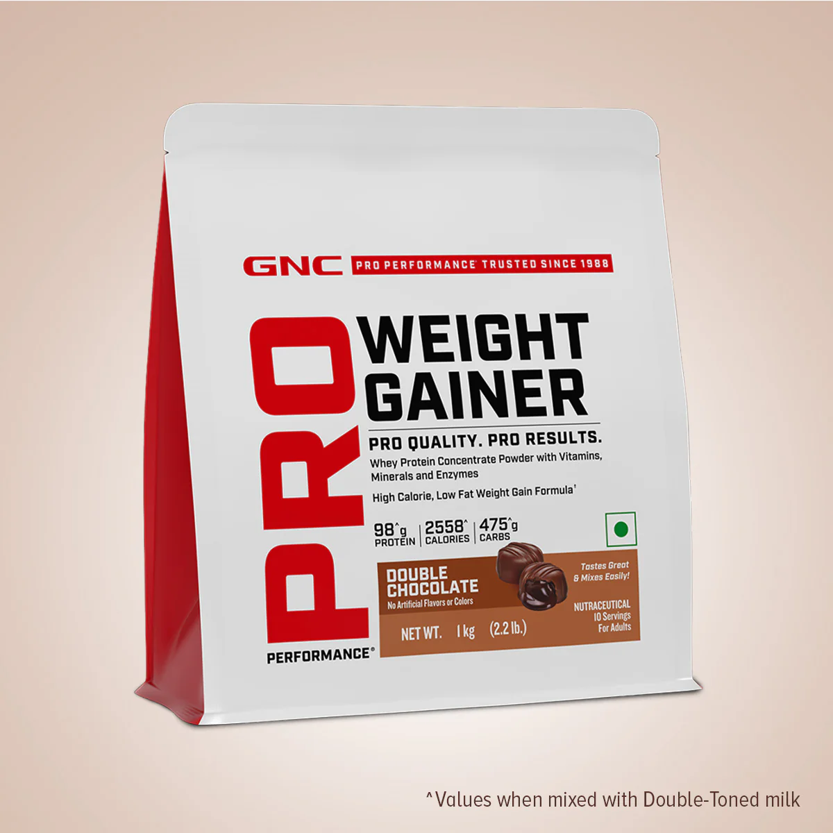 GNC Pro Performance Weight Gainer 1kg gainer Double Chocolate - Image 8