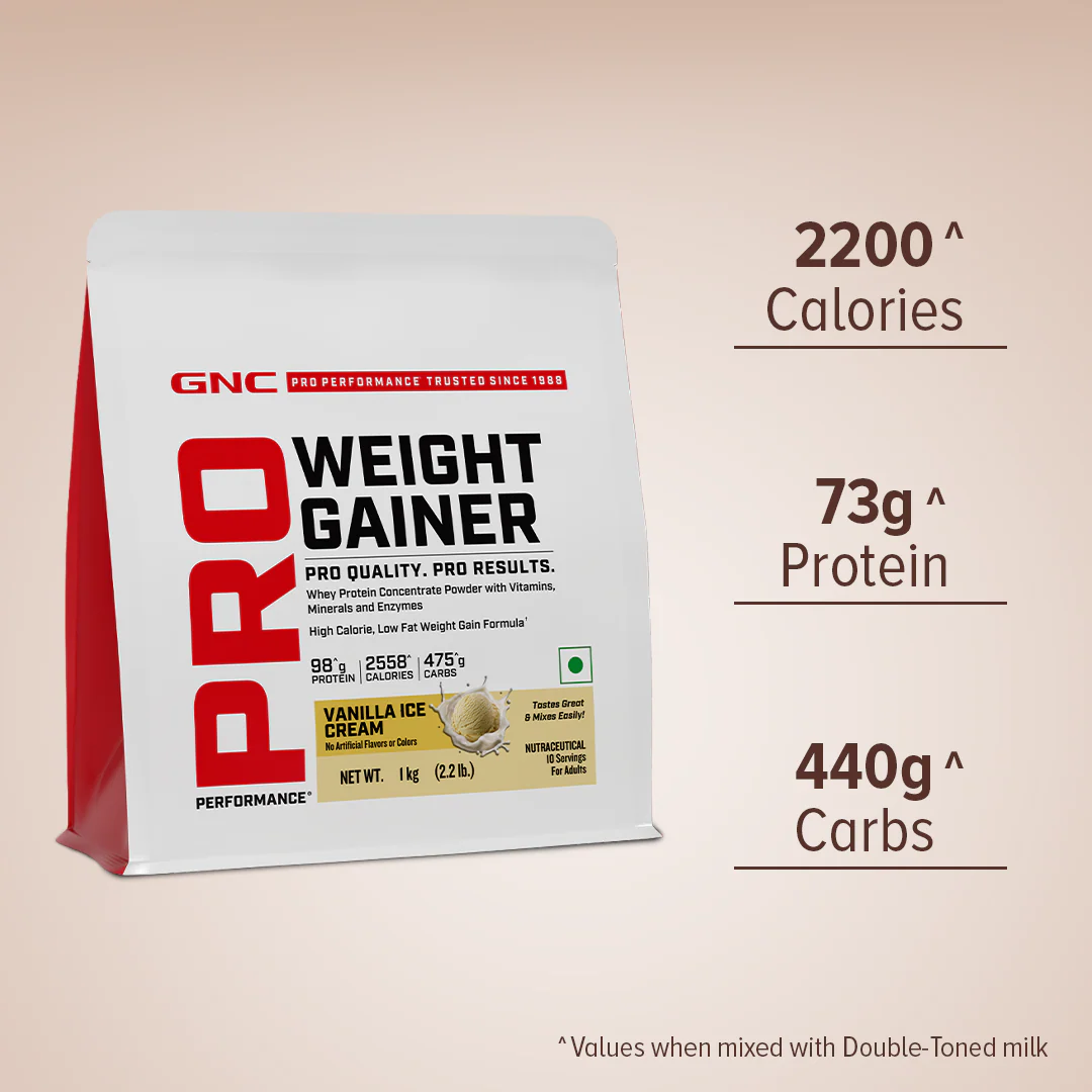 GNC Pro Performance Weight Gainer 1kg gainer vanilla - Image 2