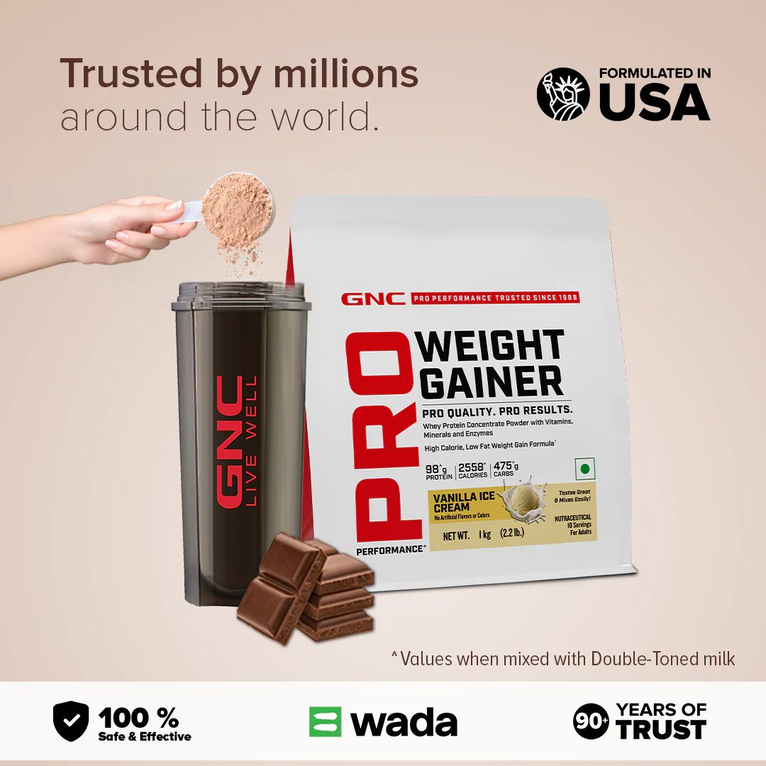 GNC Pro Performance Weight Gainer 1kg gainer vanilla - Image 6
