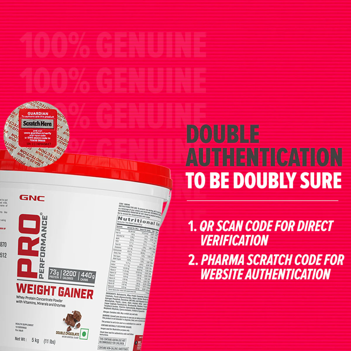 GNC Pro Performance Weight Gainer 3KG Double Chocolate - Image 24
