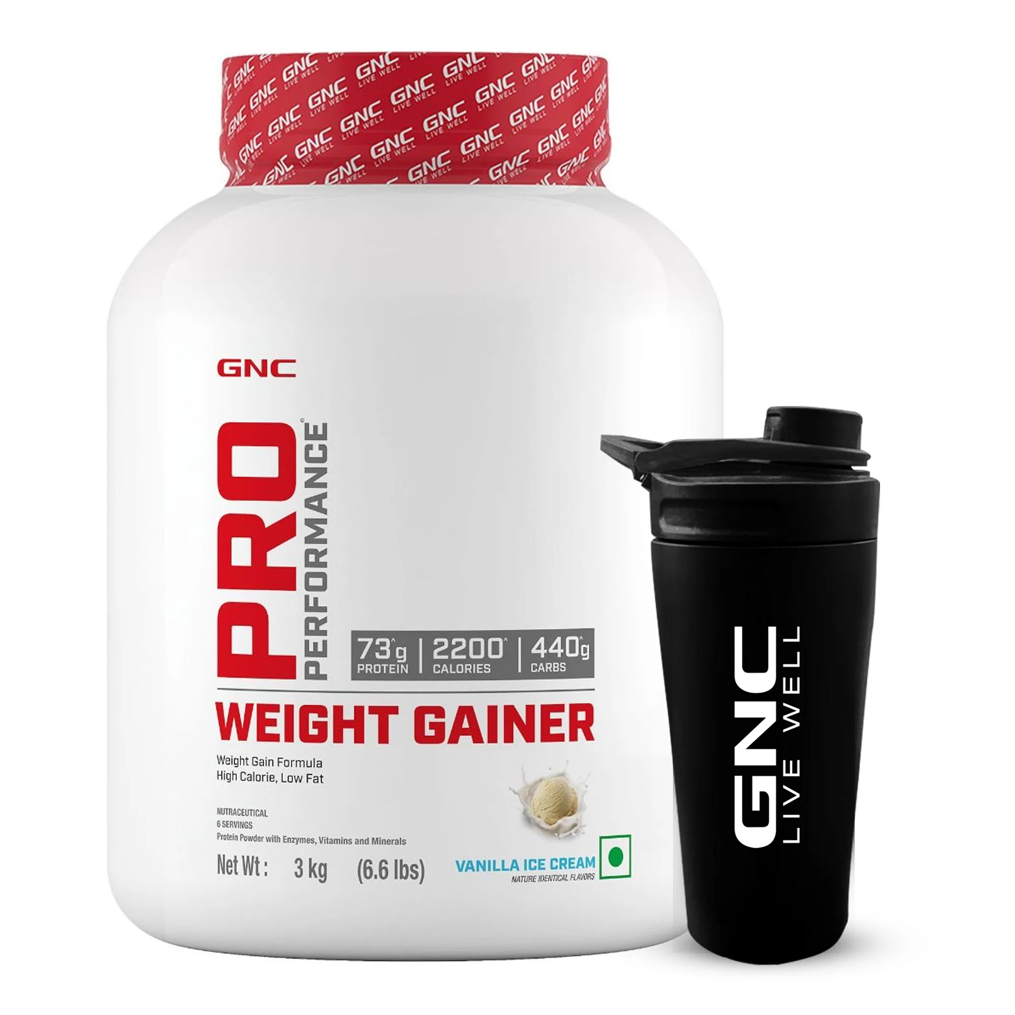 GNC Pro Performance Weight Gainer 3KG with Shaker - Image 3