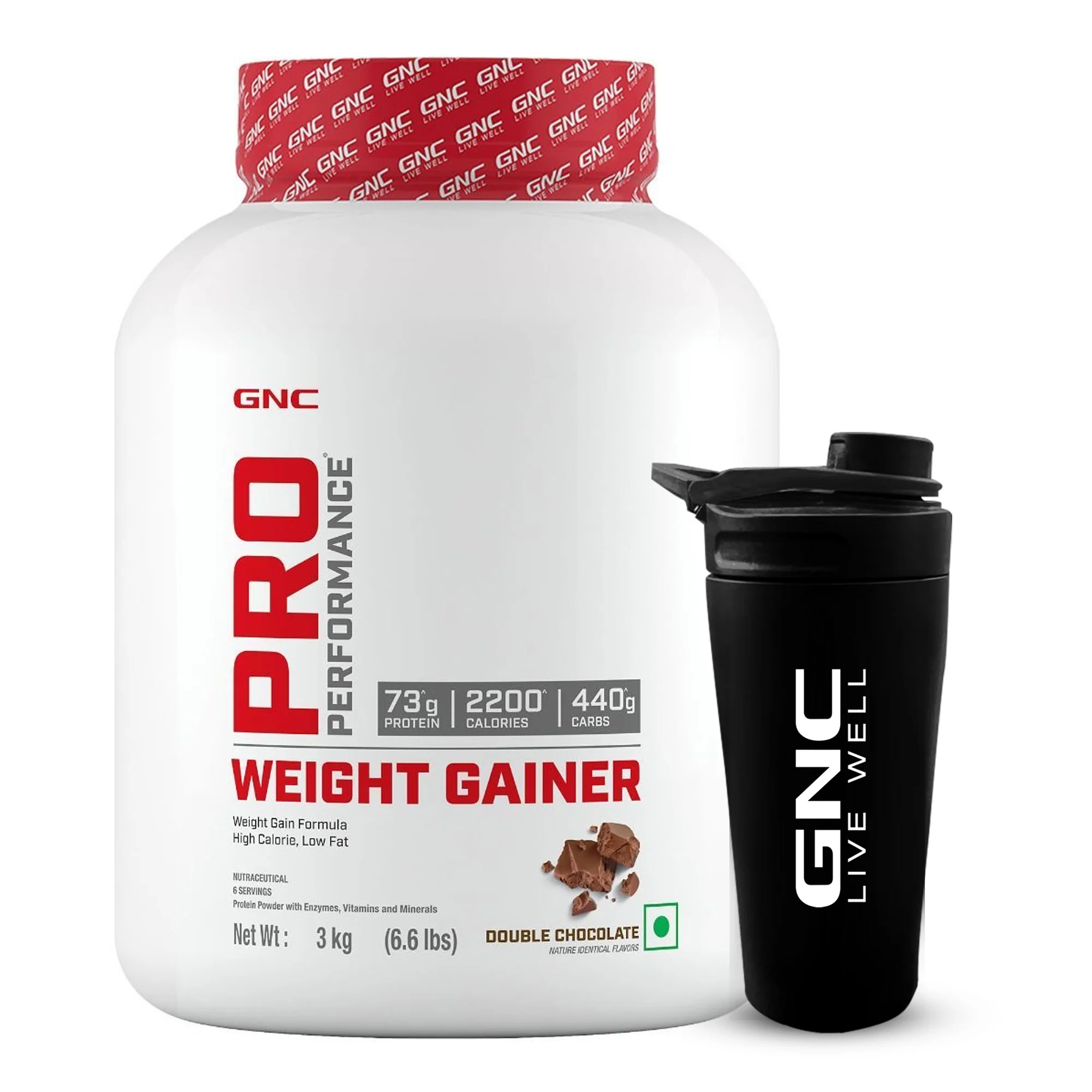 GNC Pro Performance Weight Gainer 3KG with Shaker - Image 4