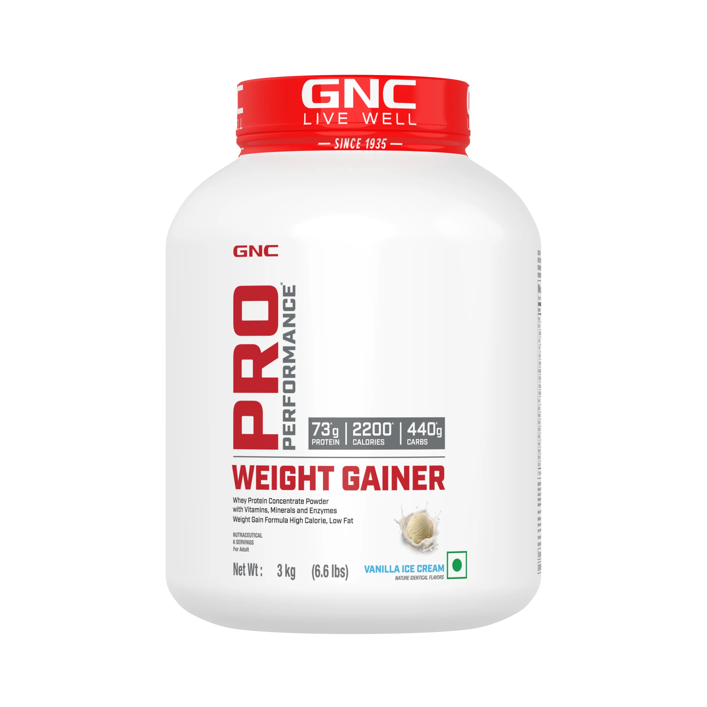 GNC Pro Performance Weight Gainer 3kg gainer vanilla