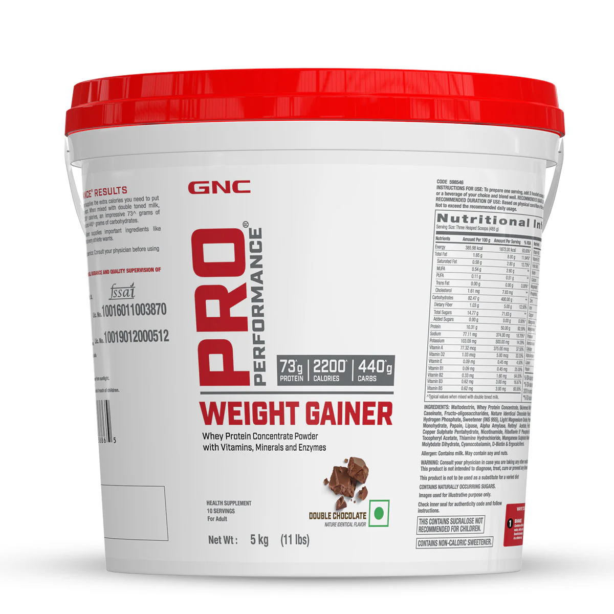 GNC Pro Performance Weight Gainer| Expiry - 2024-04-30