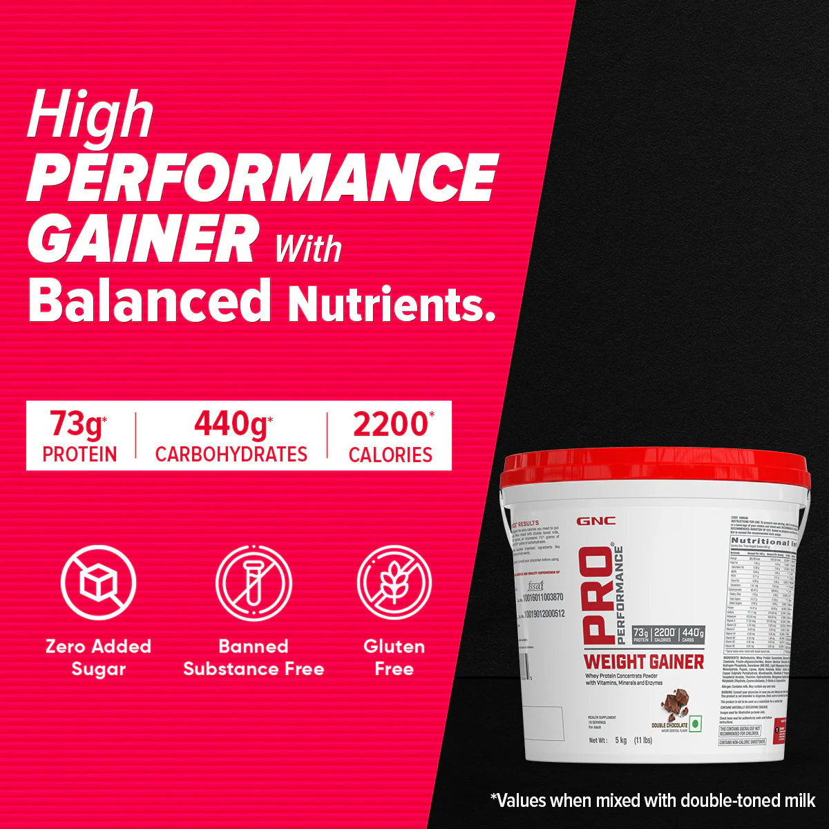 GNC Pro Performance Weight Gainer| Expiry - 2024-04-30 - Image 2
