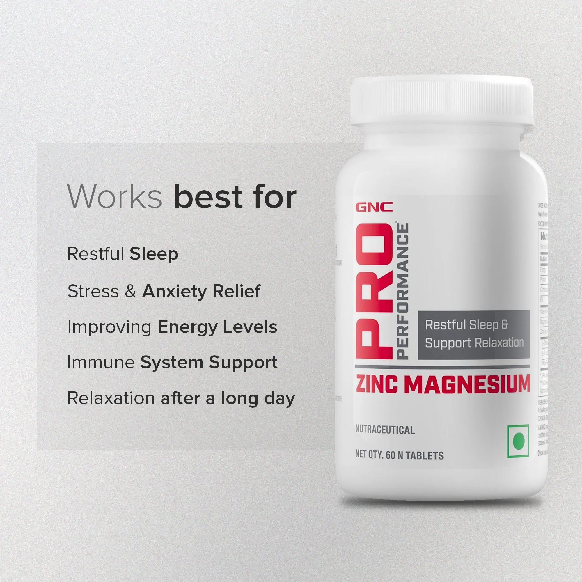 GNC Pro Performance Zinc Magnesium Amino (ZMA) Complex - Image 5