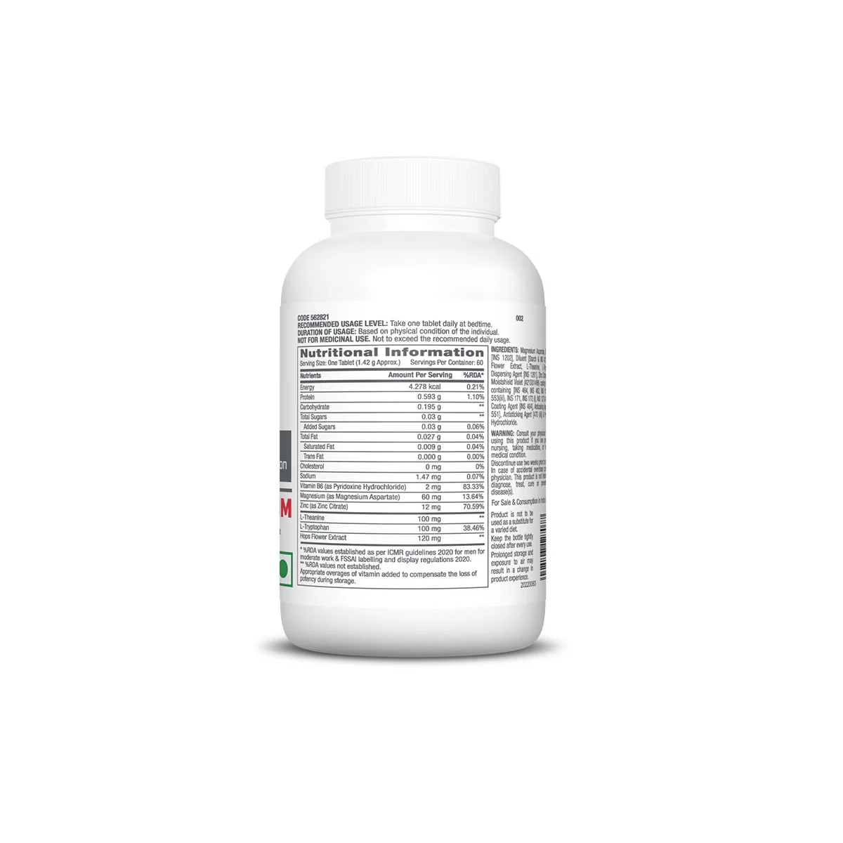 GNC Pro Performance Zinc Magnesium Amino (ZMA) Complex + Pure Himalayan Shilajit Resin - Image 3