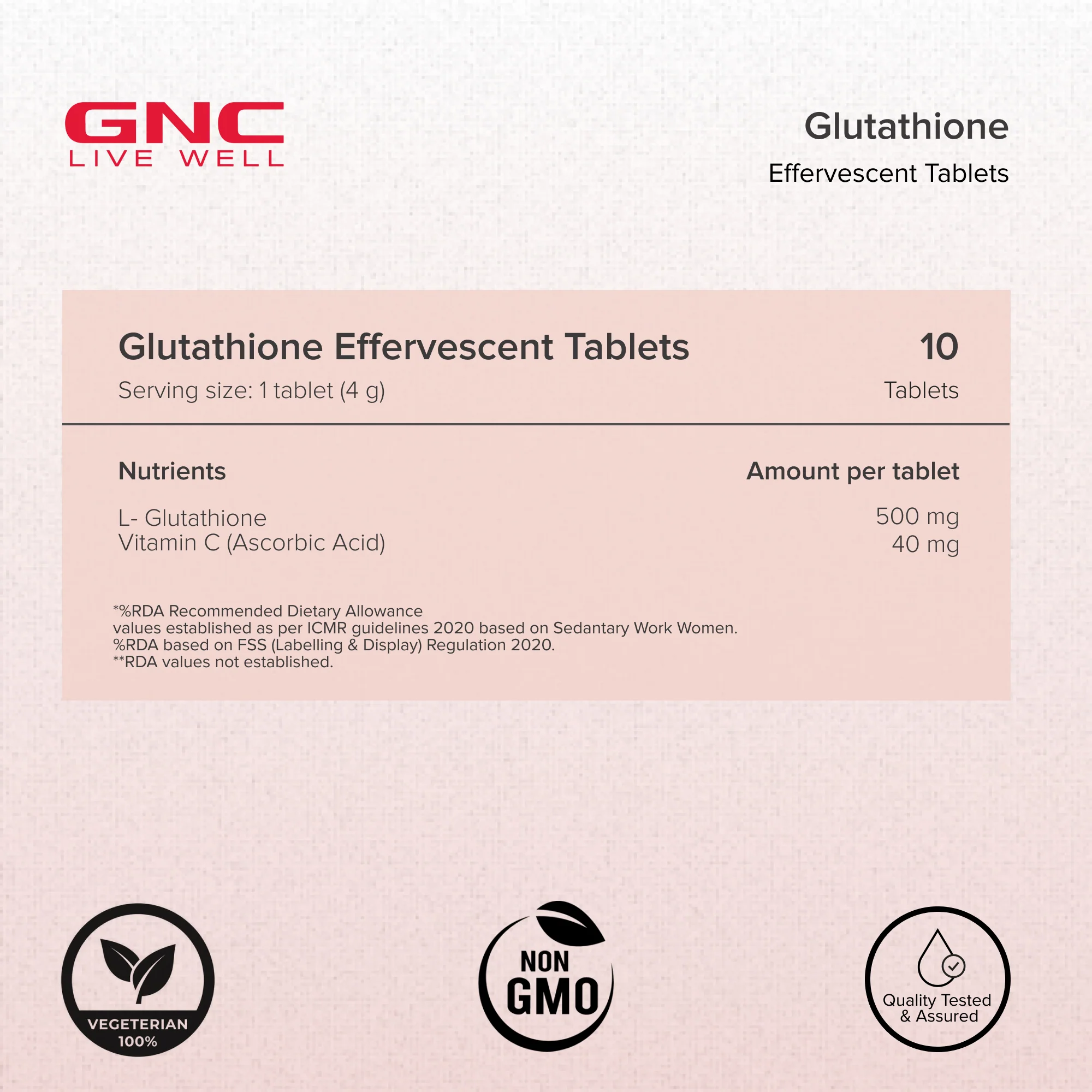 GNC Radiance Glutathione Effervescent Tablets - Image 10