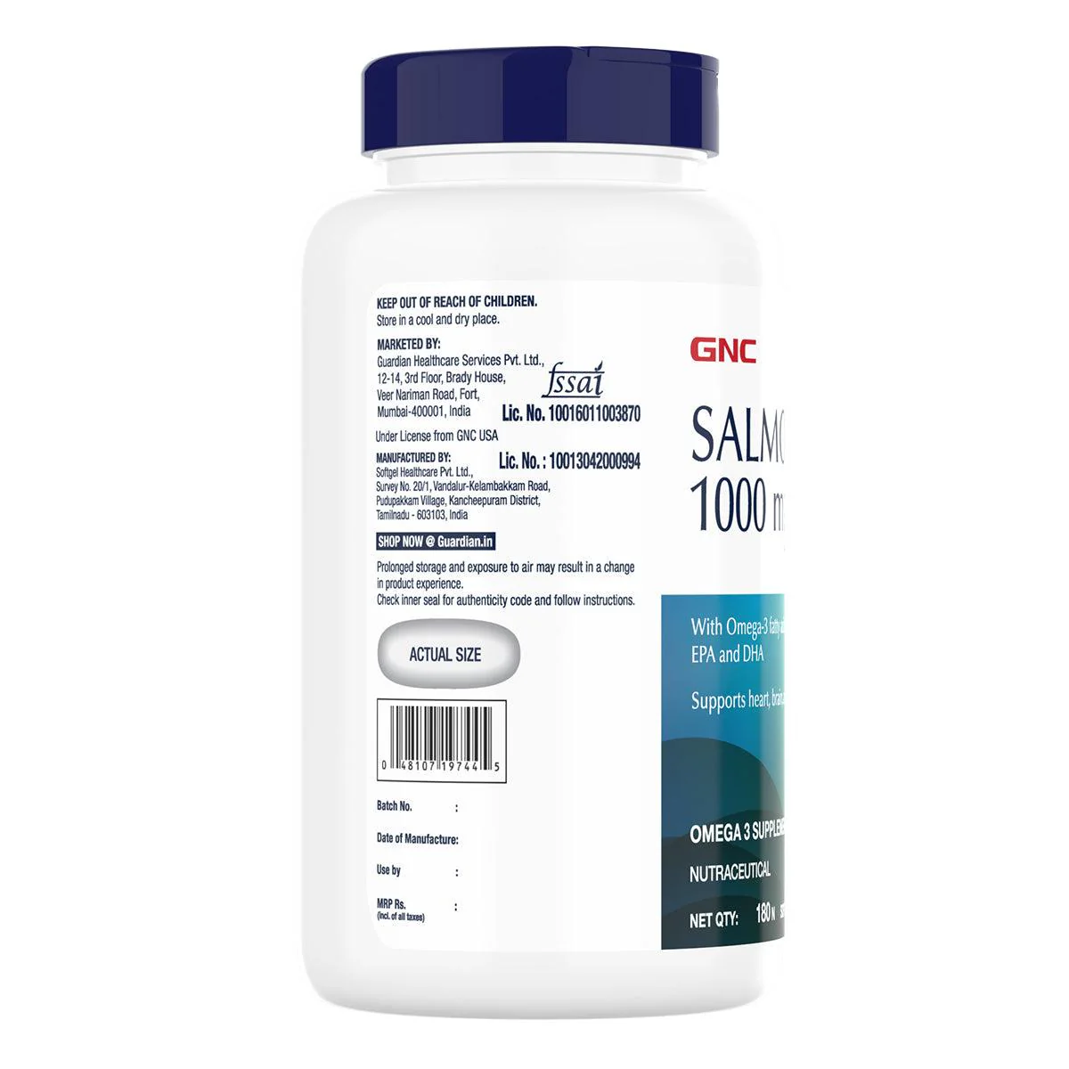 GNC Salmon Oil 1000mg - Image 6