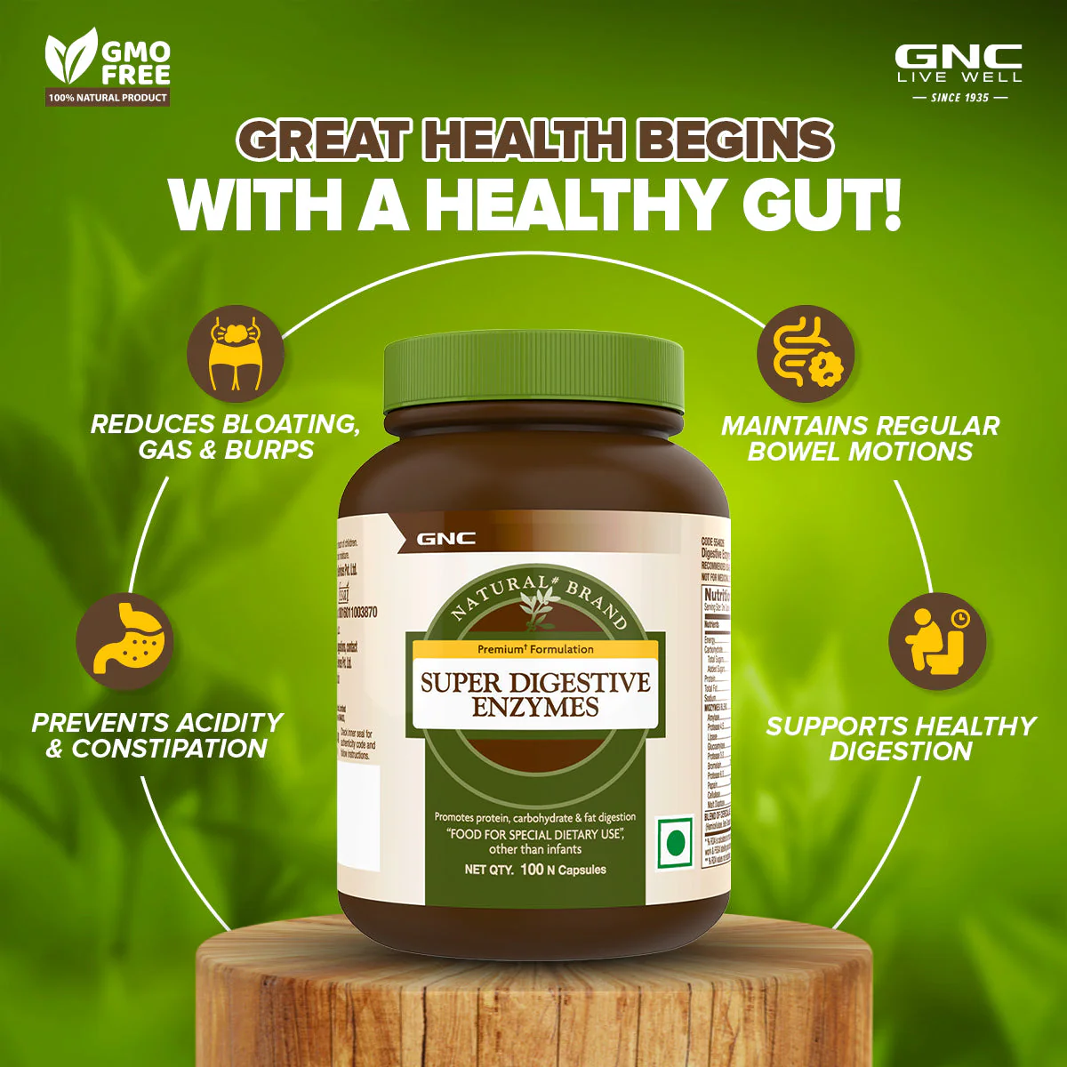 GNC Natural Brand Super Digestive Enzymes - Image 3