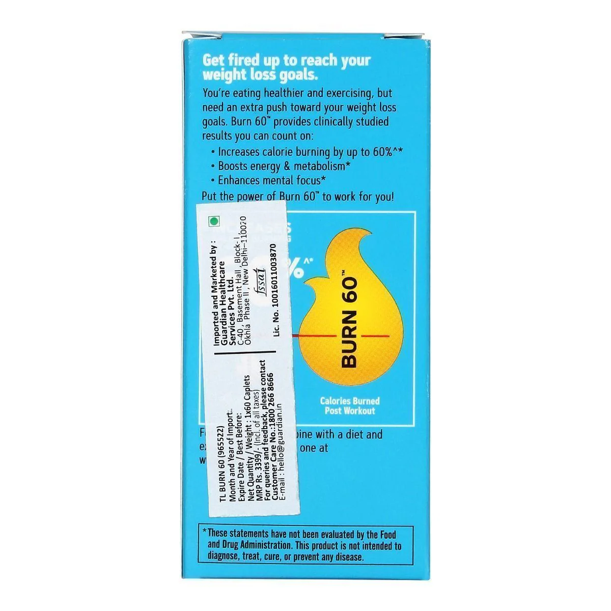 GNC Total Lean Burn 60 - Clinically Proven to Burn Calories Up to 60% Faster - Image 3
