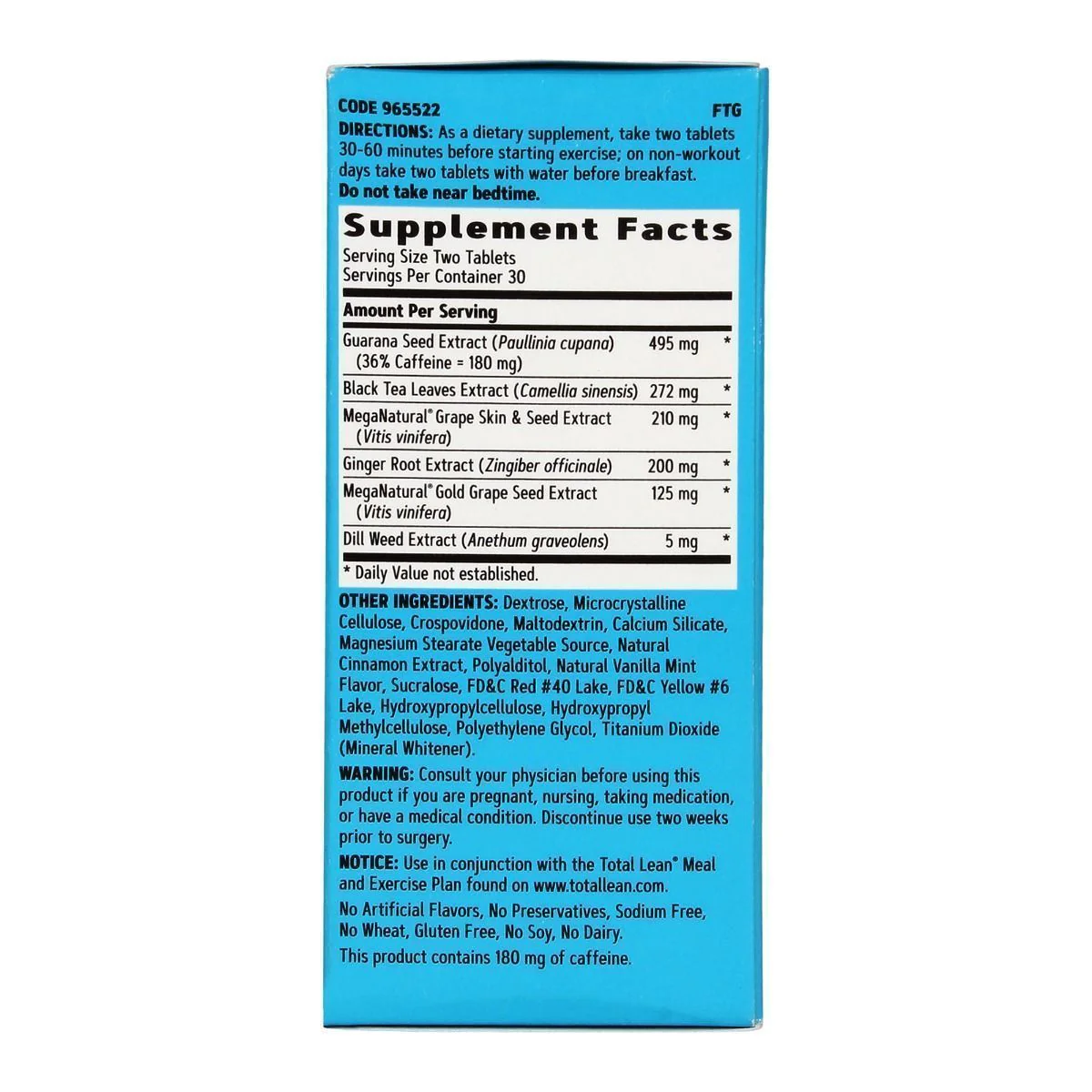 GNC Total Lean Burn 60 - Clinically Proven to Burn Calories Up to 60% Faster - Image 4