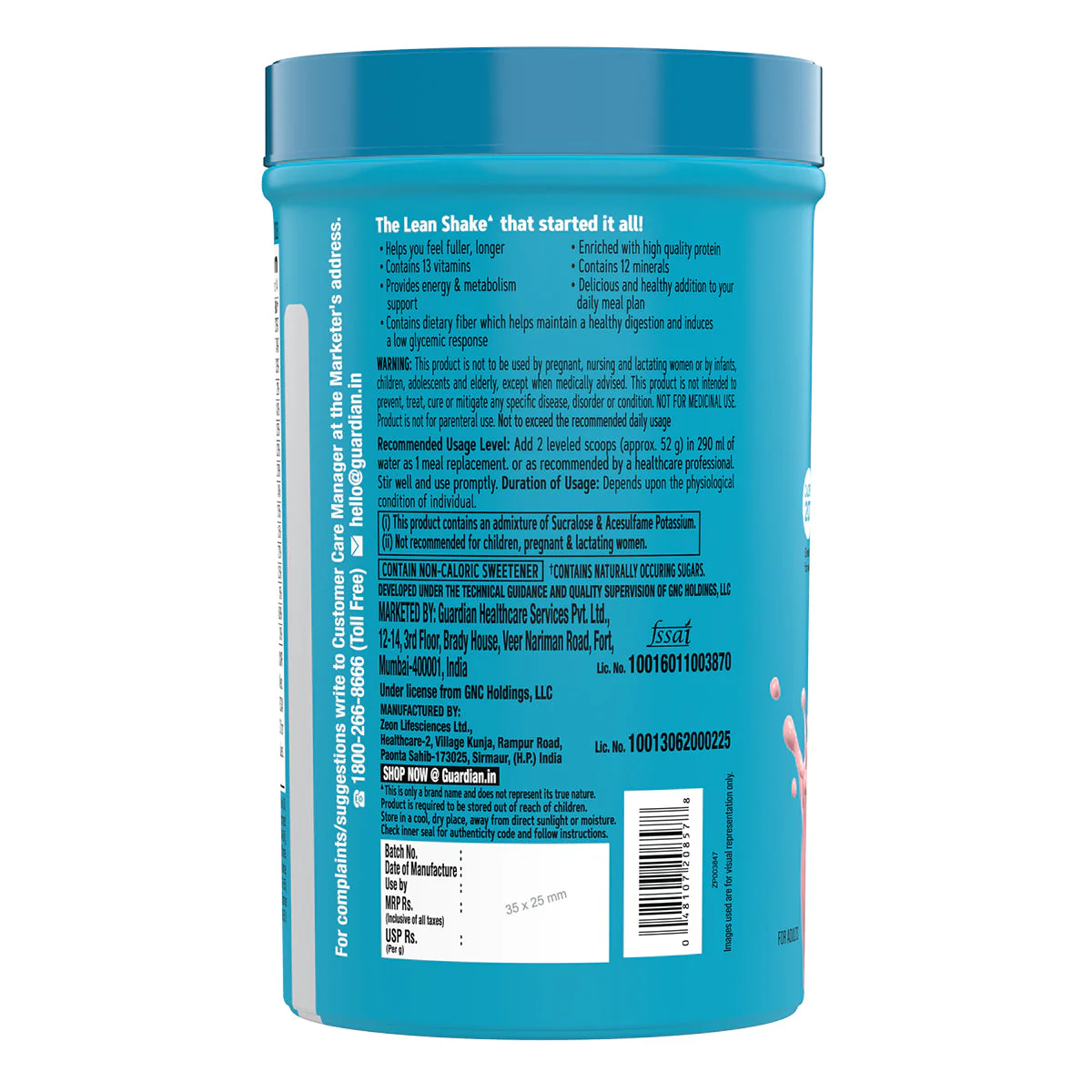 GNC Total Lean® Lean Shake™ 25 - Clearance Sale| Expiry - 2024-10-31 - Image 6
