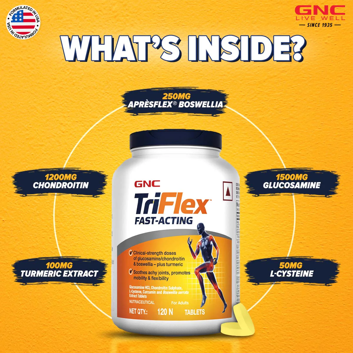 GNC TriFlex Fast-Acting - Clearance Sale - Image 4