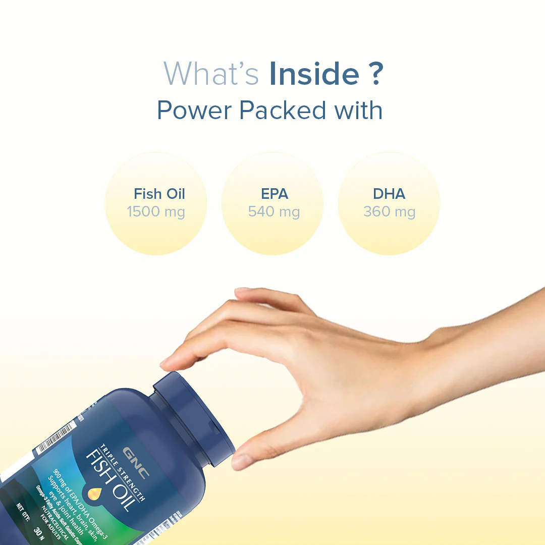 GNC Triple Strength Fish Oil - Image 25