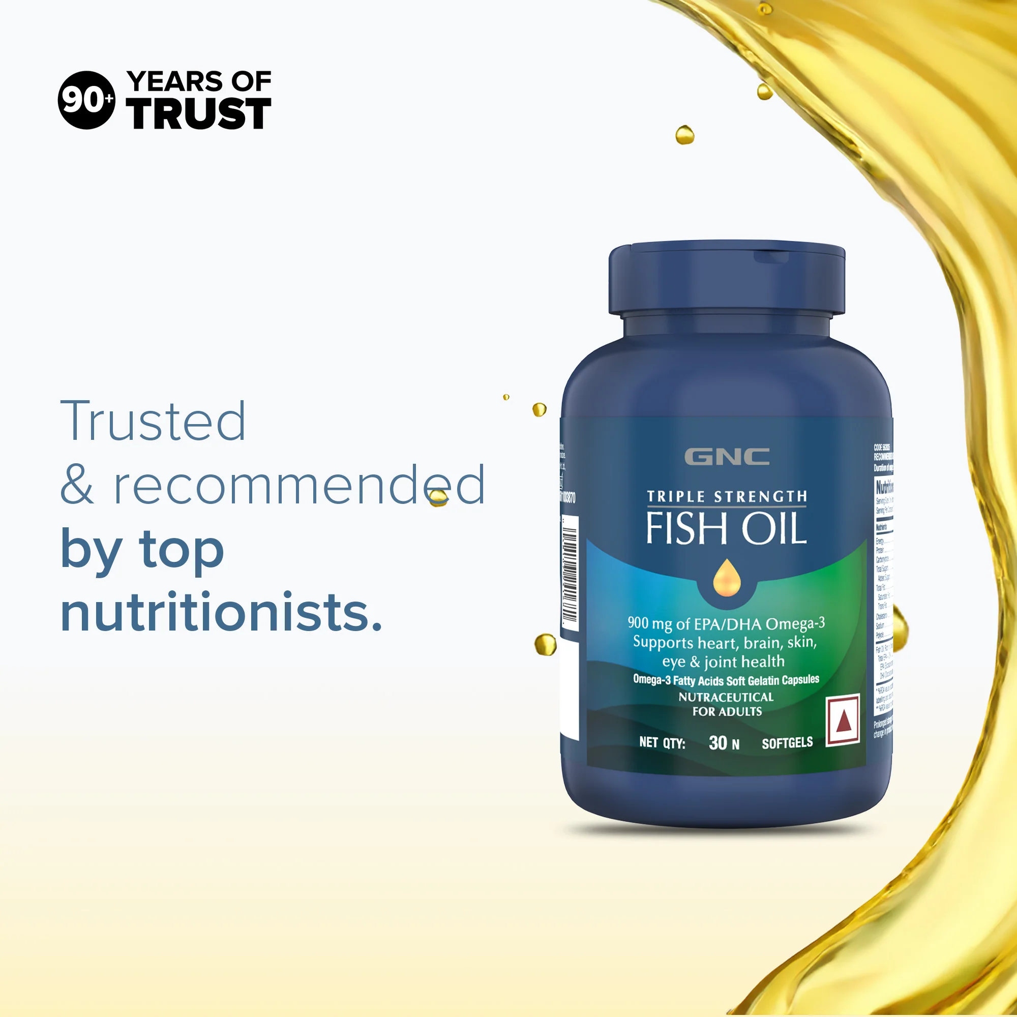 GNC Triple Strength Fish Oil - Image 4