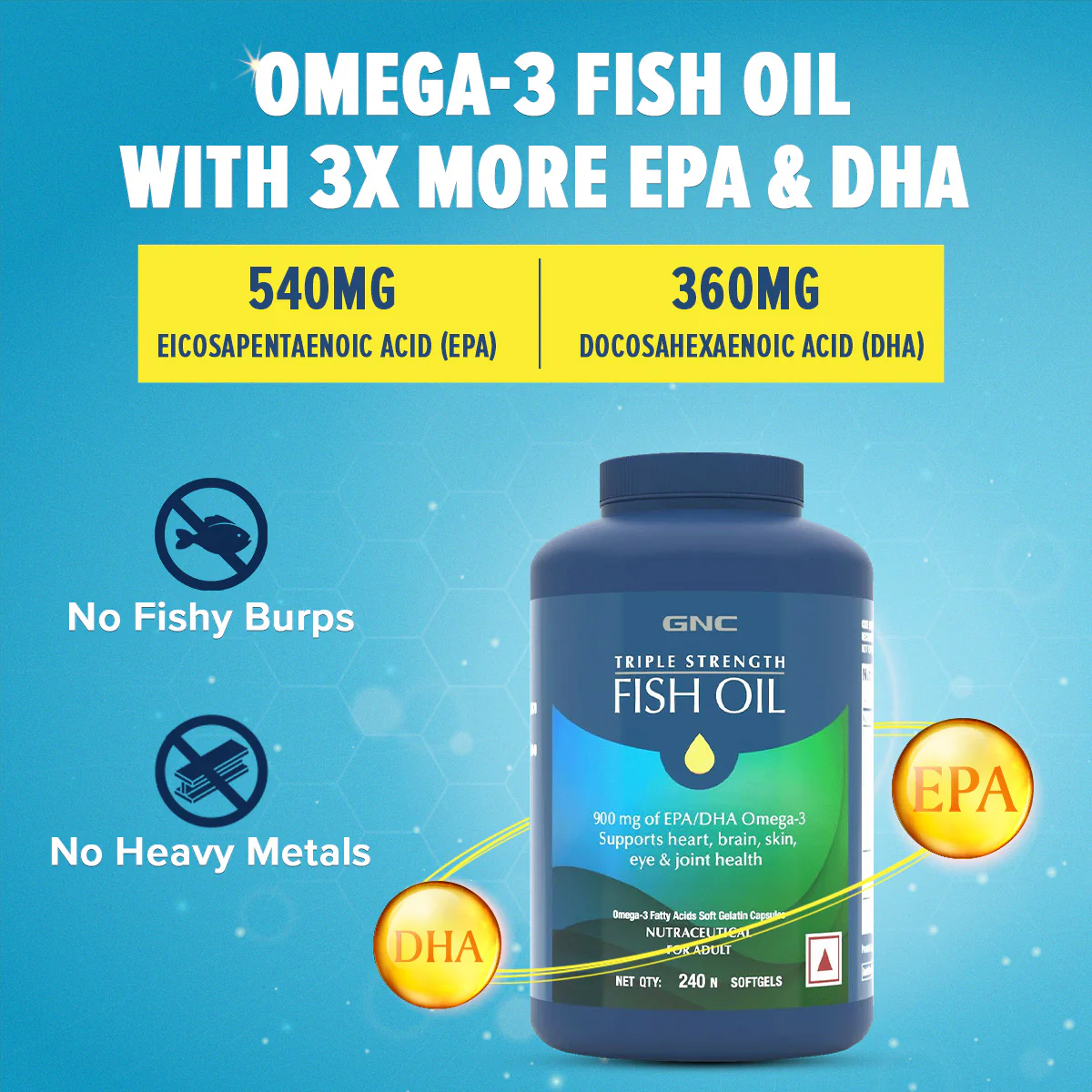 GNC Triple Strength Fish Oil - Image 25